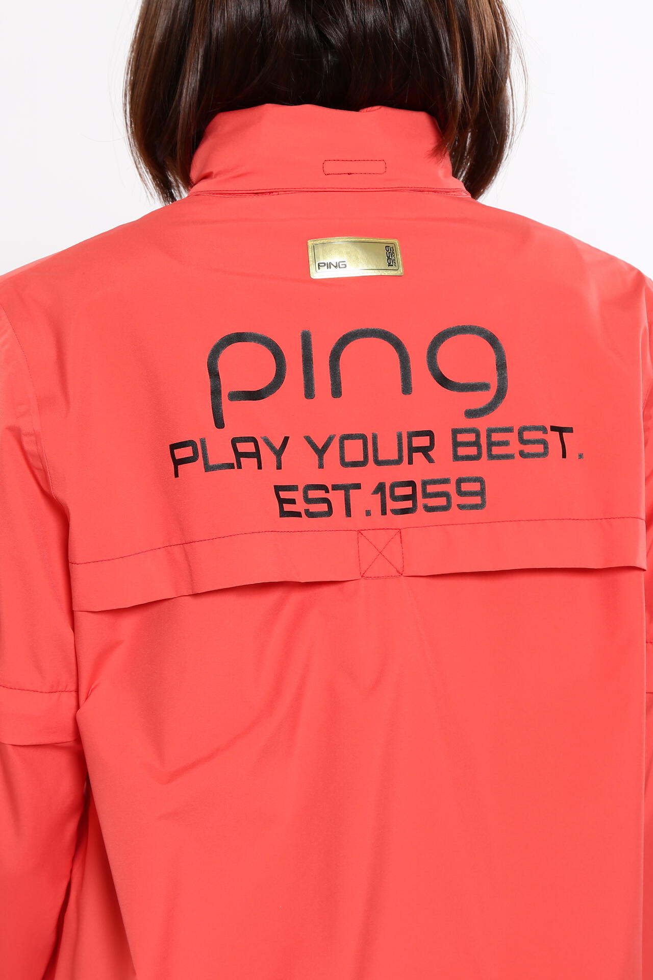 ［PING APPAREL］［撥水・防水］ダーミザクスレインウェアトップ&ボトムセット ＜GOLD＞ (LADIES)