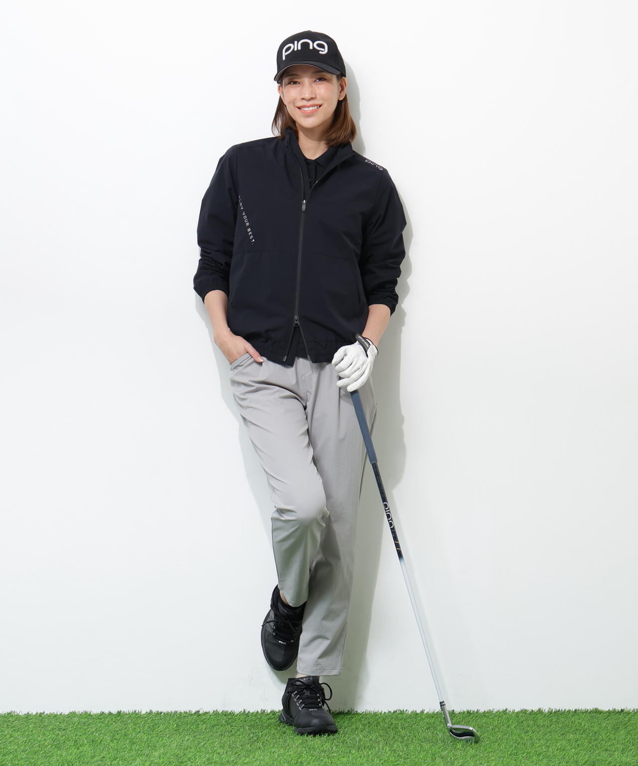 【PING APPAREL】テラエステルストレッチ2WAY撥水ブルゾン ＜PERFORMANCE＞ (LADIES)