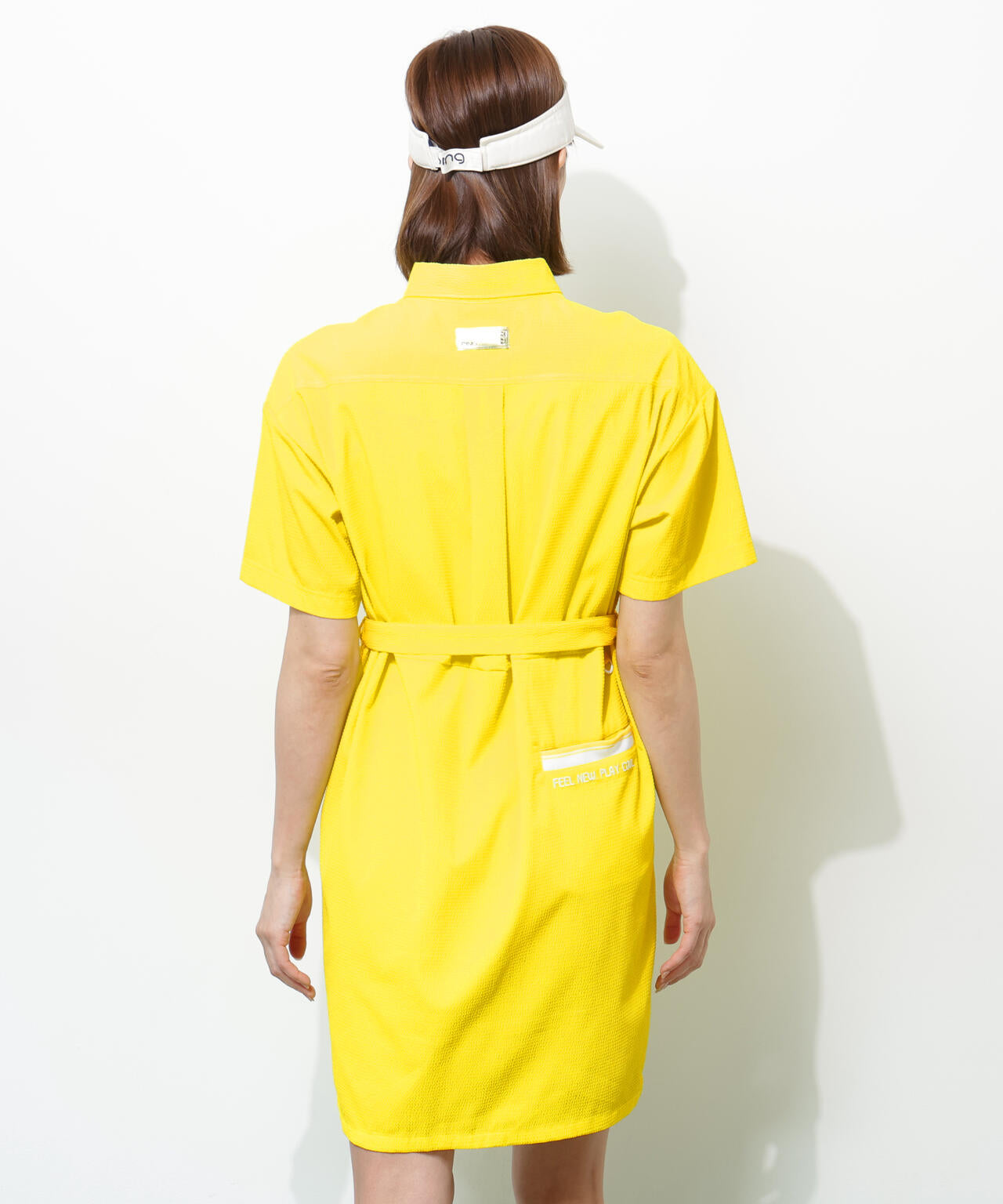 【PING APPAREL】【吸汗速乾・ストレッチ】サッカーワンピース ＜GOLD＞ (LADIES)