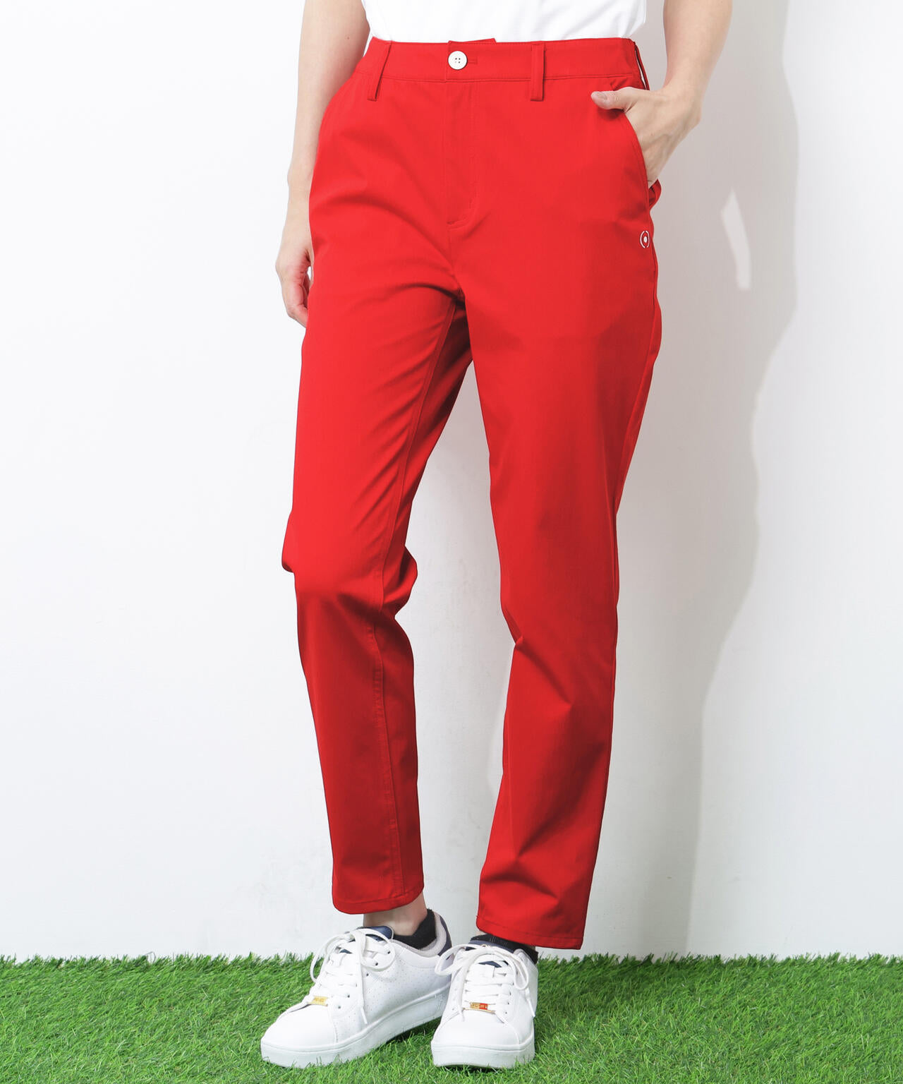 【PING APPAREL】全方向ストレッチニットツイル フィット&ストレッチテーパードパンツ ＜NATIVE＞ (LADIES)