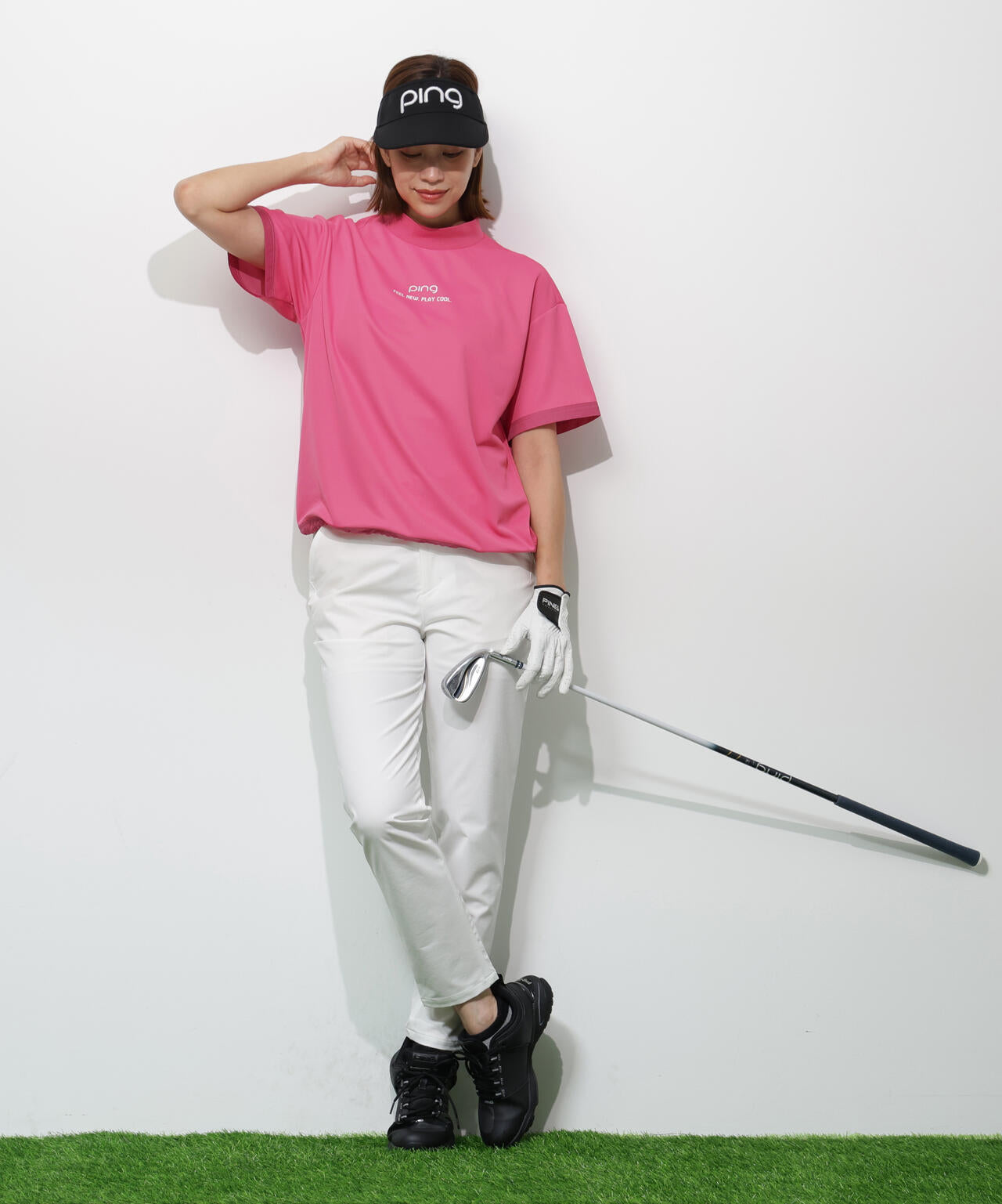 【PING APPAREL】全方向ストレッチドライタッチリップストップパンツ ＜GOLD＞ (LADIES)