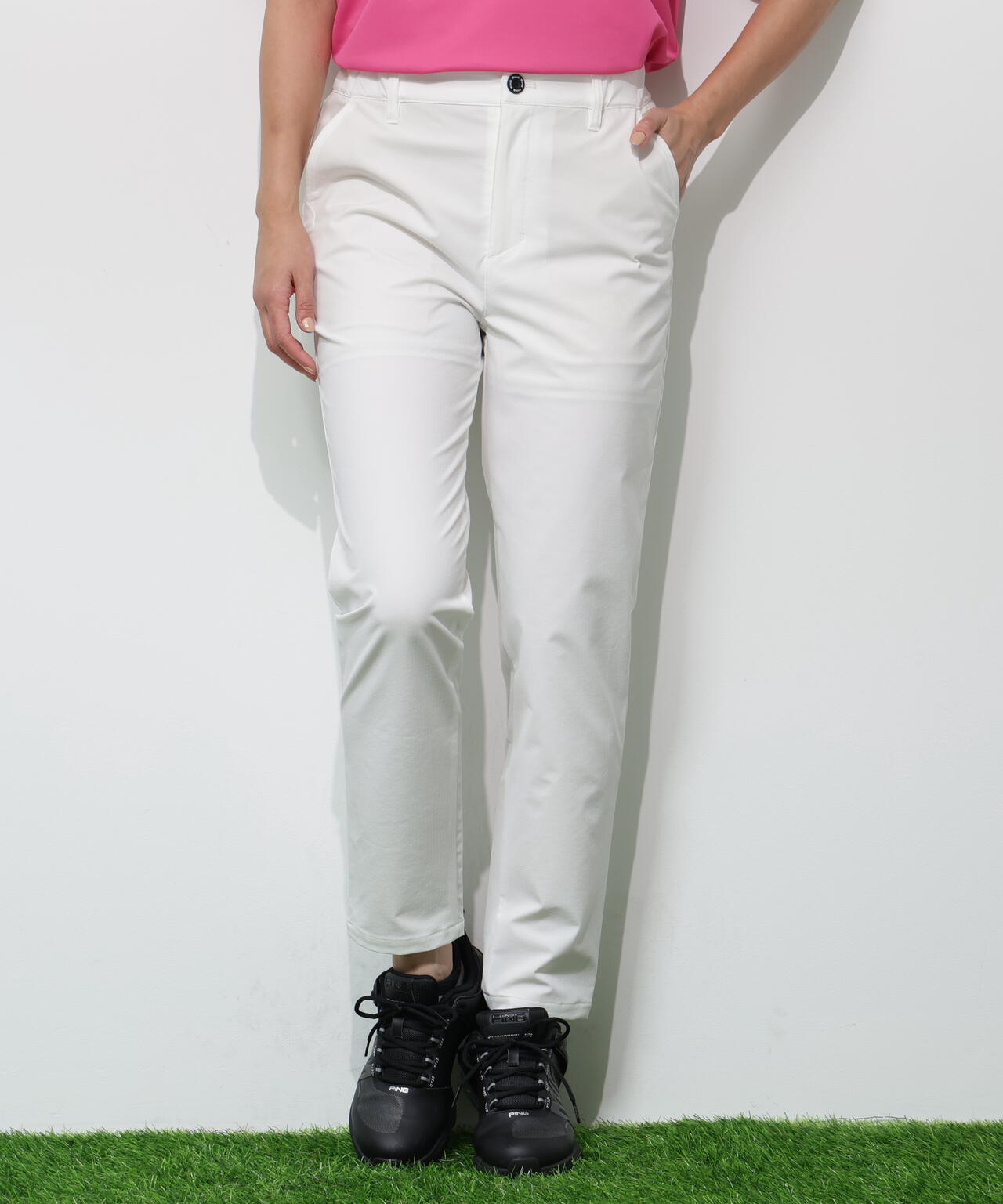 【PING APPAREL】全方向ストレッチドライタッチリップストップパンツ ＜GOLD＞ (LADIES)