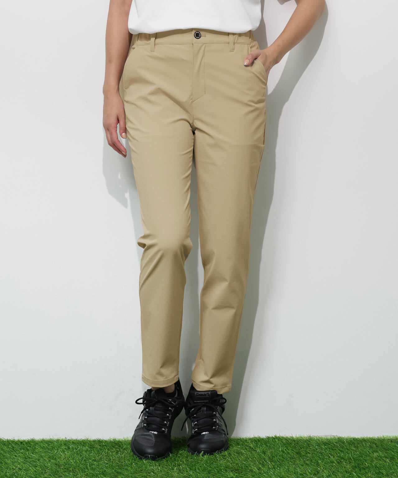 【PING APPAREL】全方向ストレッチドライタッチリップストップパンツ ＜GOLD＞ (LADIES)