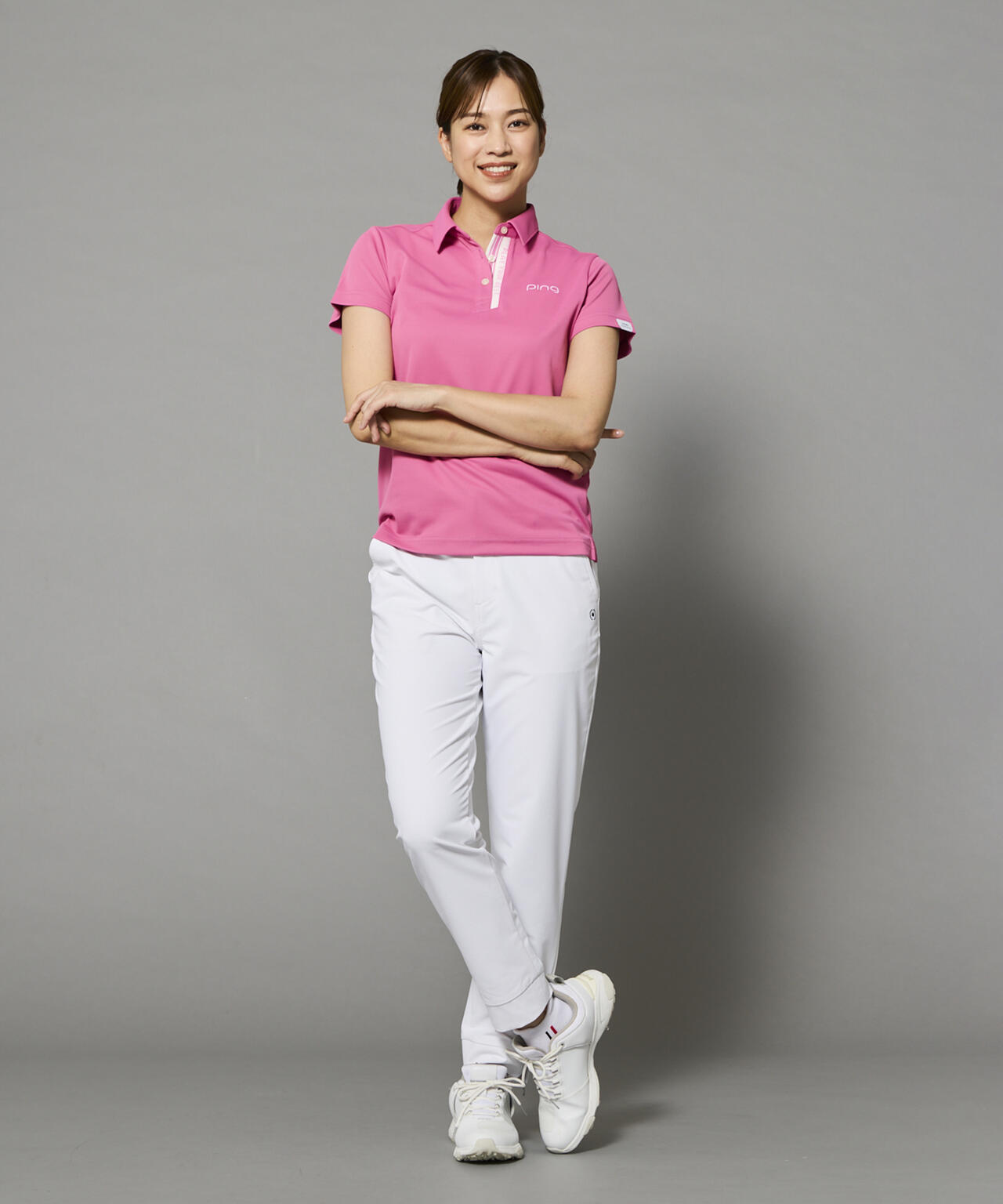 【PING APPAREL】全方向ストレッチドビー裾スリットテーパードパンツ ＜PERFORMANCE＞ (LADIES)