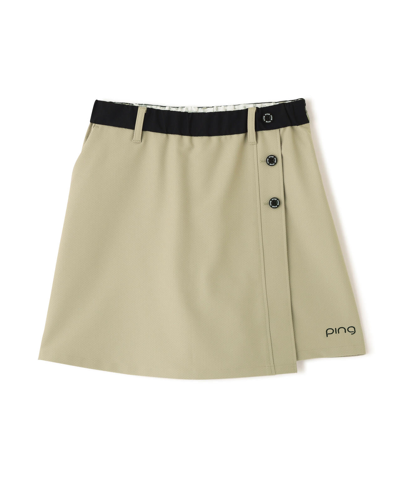 【PING APPAREL】【UVカット・透け防止・ストレッチ】ドビーショートパンツ ＜GOLD＞ (LADIES)