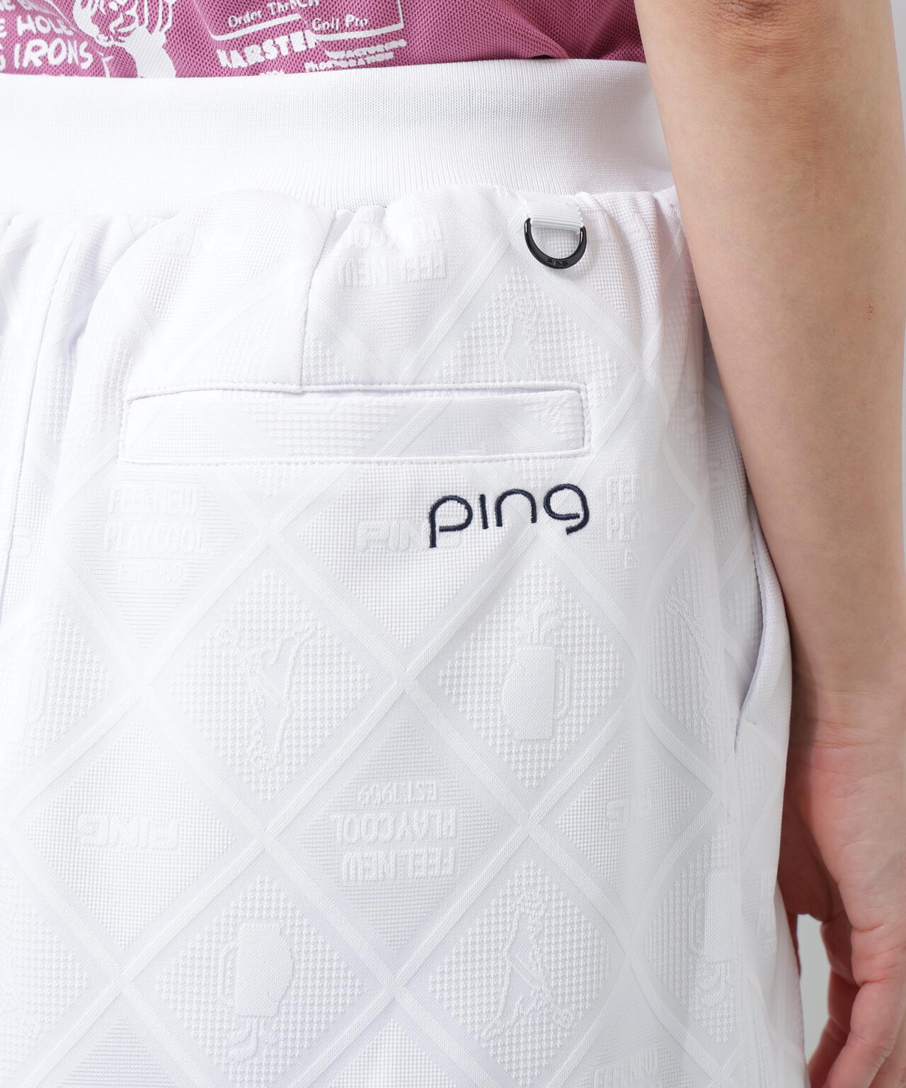 【PING APPAREL】全方向ストレッチMr.PINGジャガードスカート ＜NATIVE＞ (LADIES)