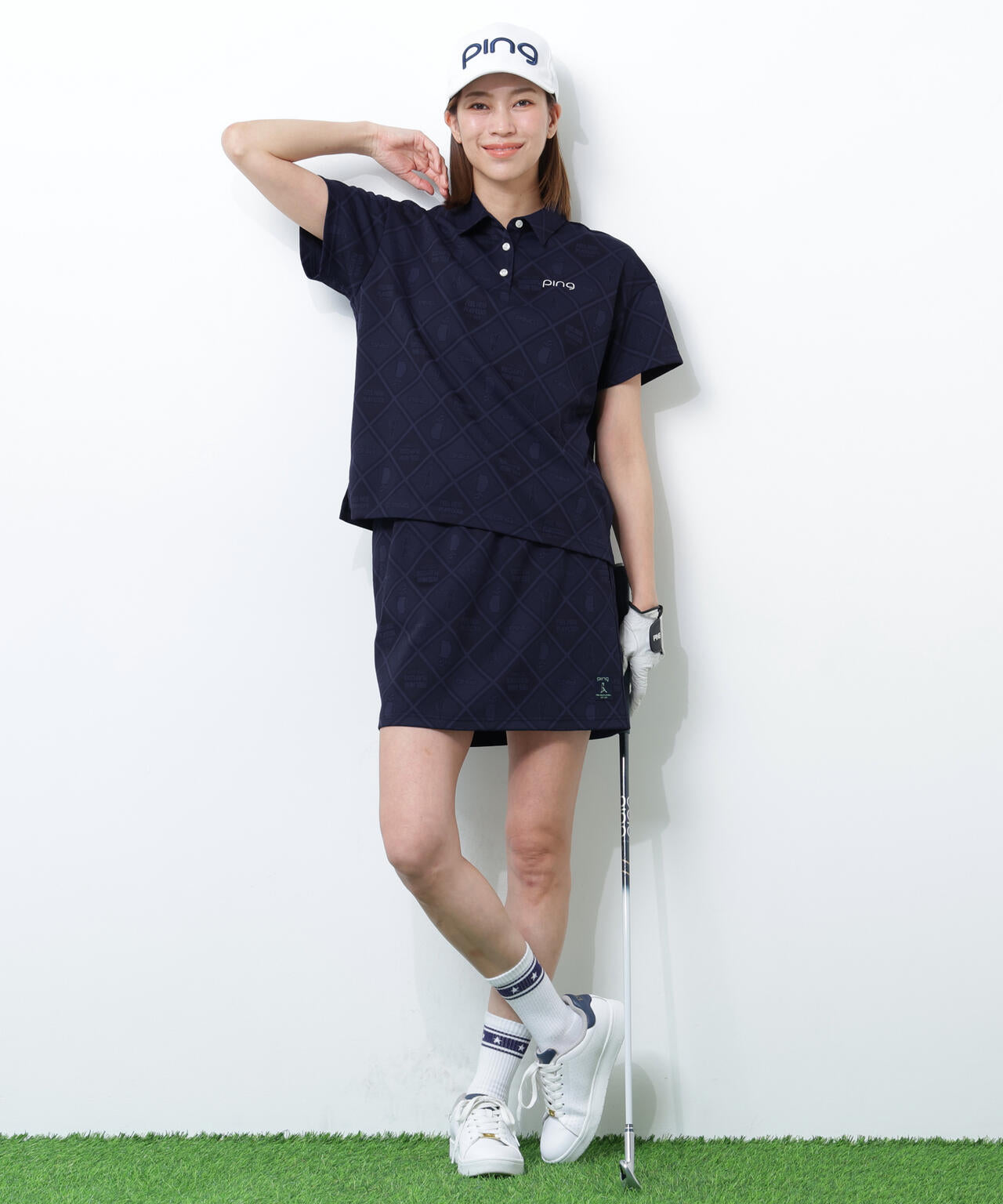 【PING APPAREL】全方向ストレッチMr.PINGジャガードスカート ＜NATIVE＞ (LADIES)