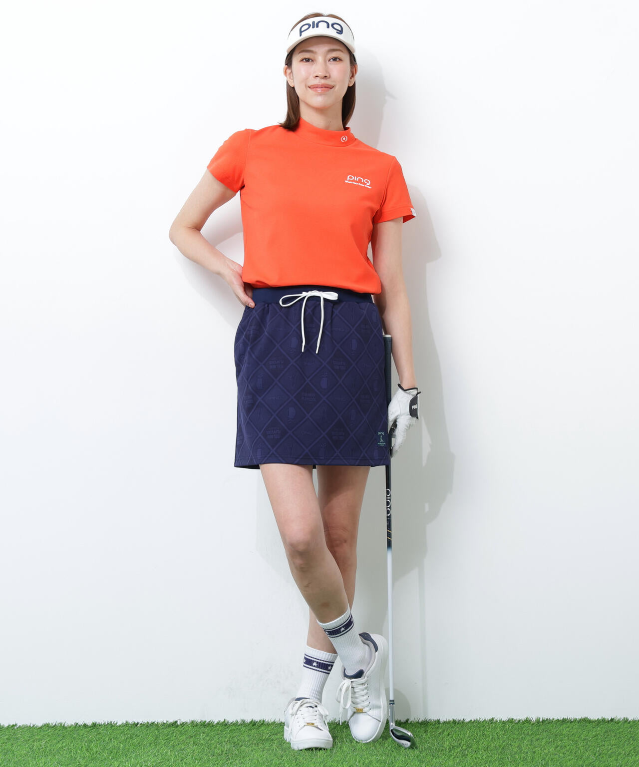 【PING APPAREL】全方向ストレッチMr.PINGジャガードスカート ＜NATIVE＞ (LADIES)