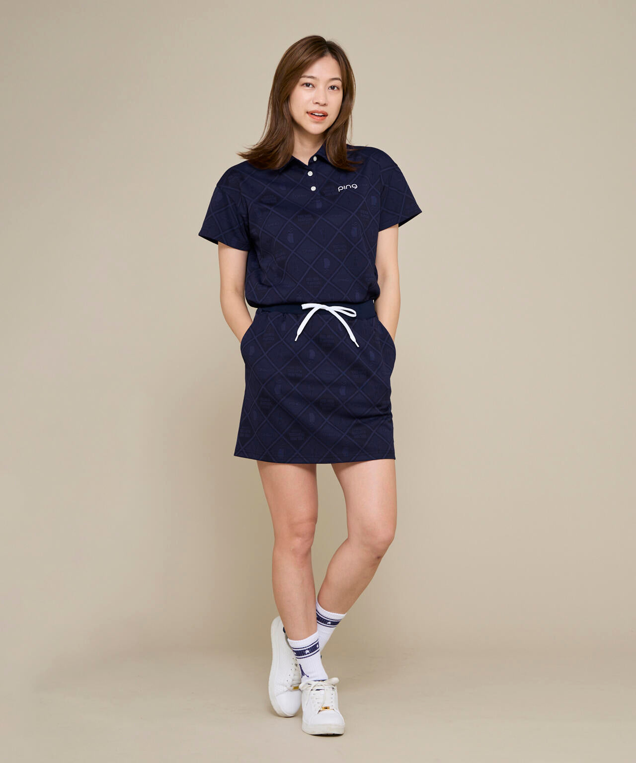 【PING APPAREL】全方向ストレッチMr.PINGジャガードスカート ＜NATIVE＞ (LADIES)