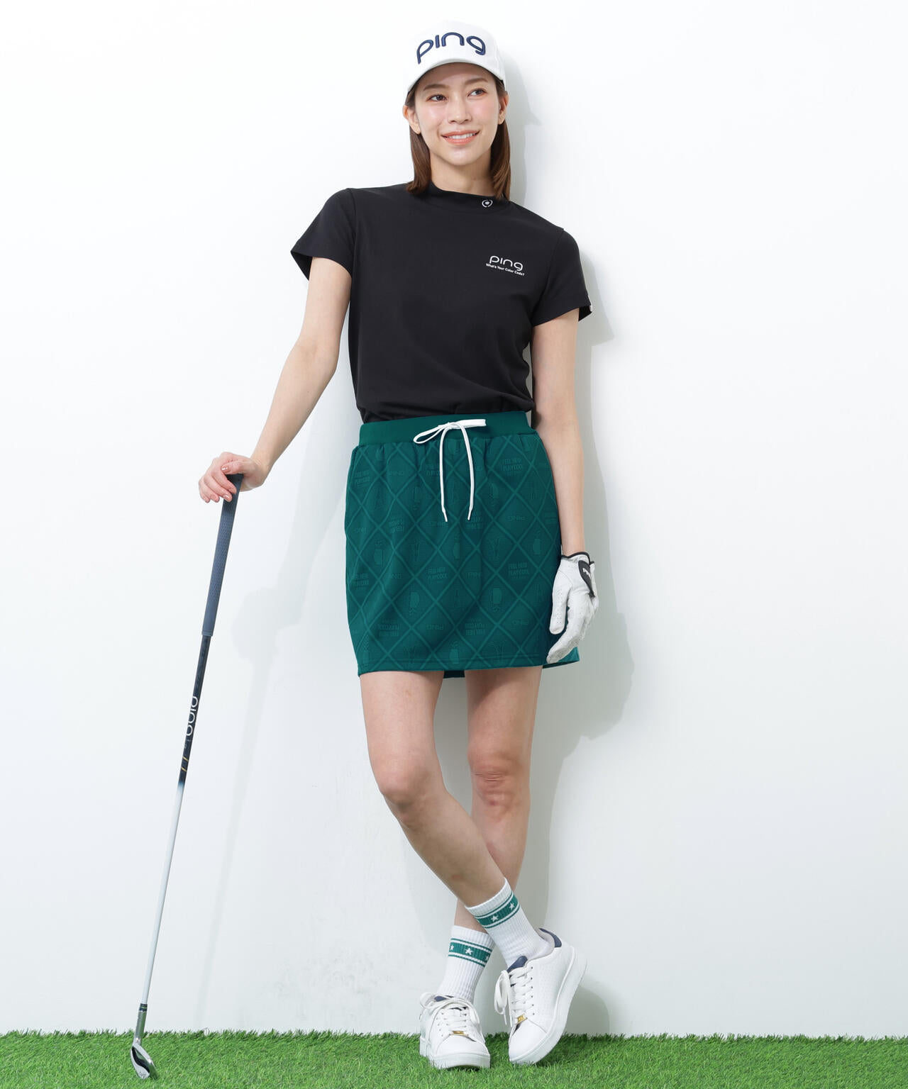【PING APPAREL】全方向ストレッチMr.PINGジャガードスカート ＜NATIVE＞ (LADIES)
