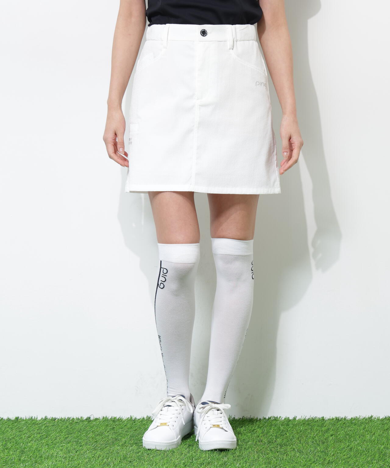【PING APPAREL】【吸汗速乾・ストレッチ】サッカースカート ＜GOLD＞ (LADIES)