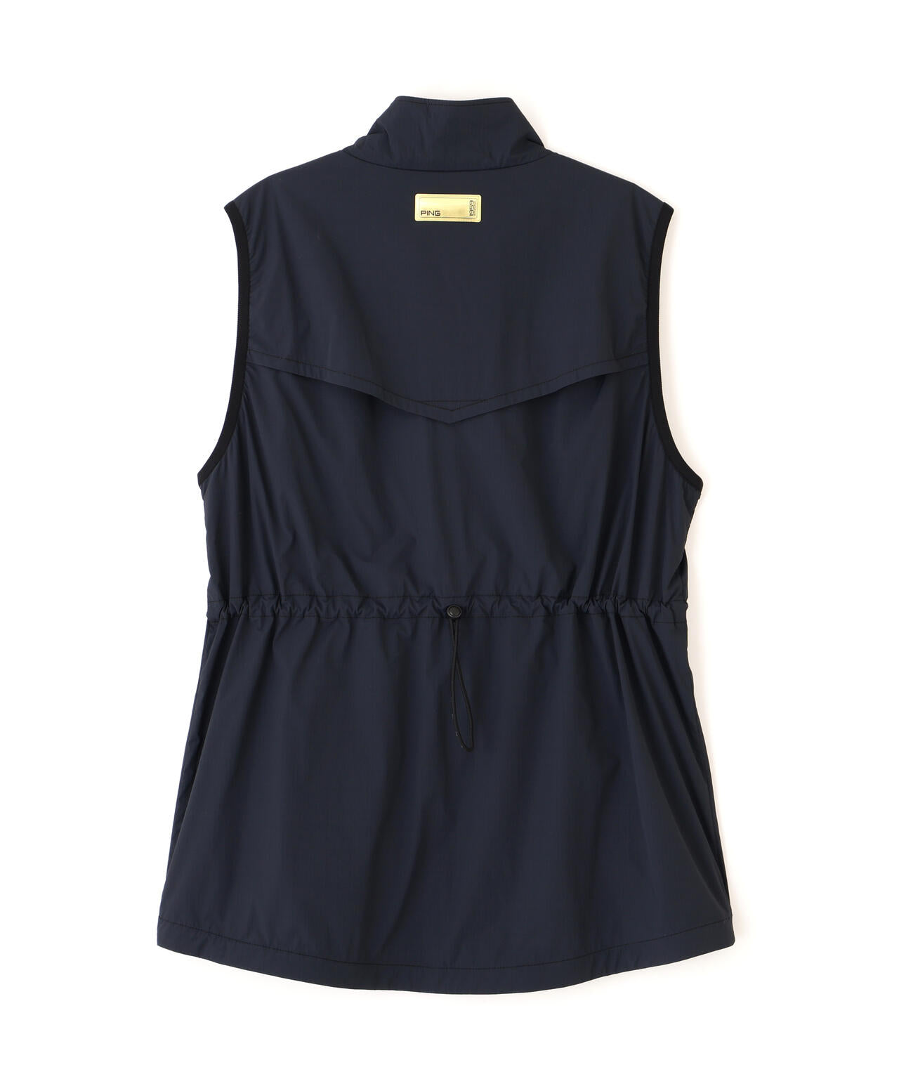 ［PING APPAREL］［UVカット・撥水］リップストップ高機能フルジップベスト ＜GOLD＞ (LADIES)
