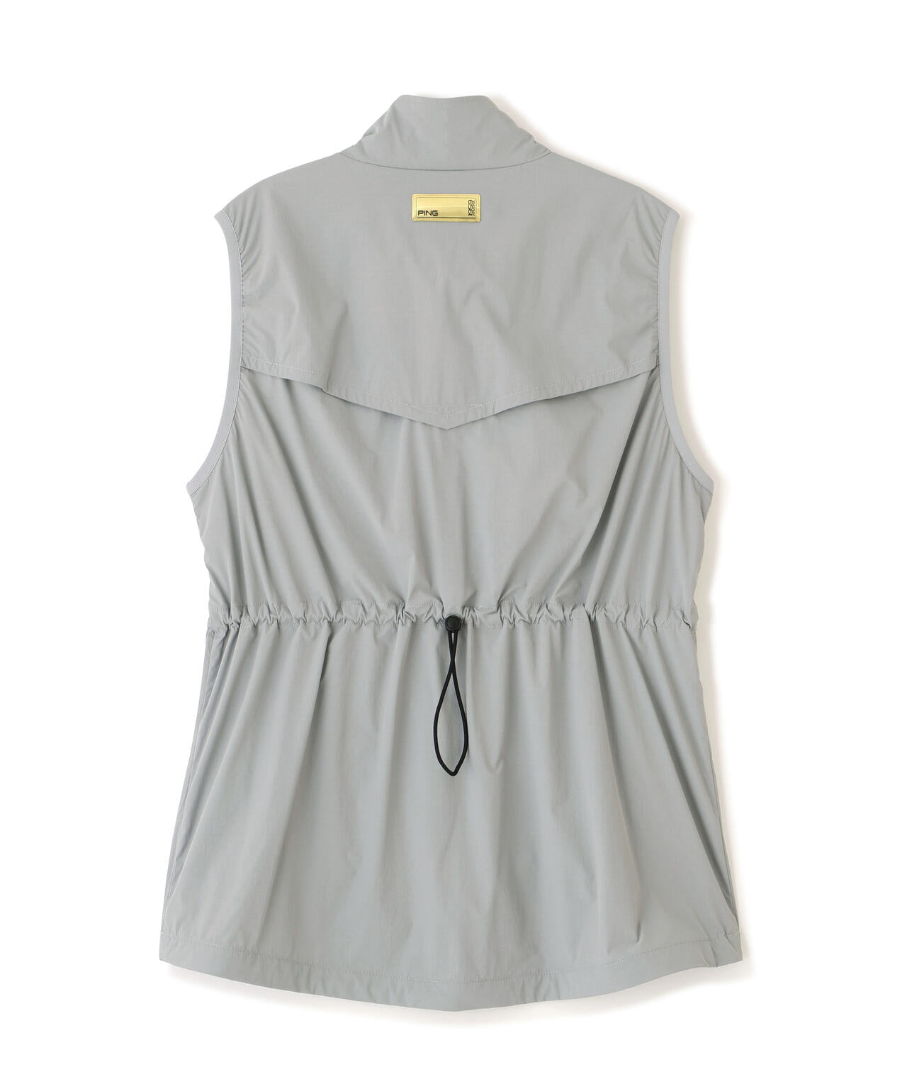 ［PING APPAREL］［UVカット・撥水］リップストップ高機能フルジップベスト ＜GOLD＞ (LADIES)