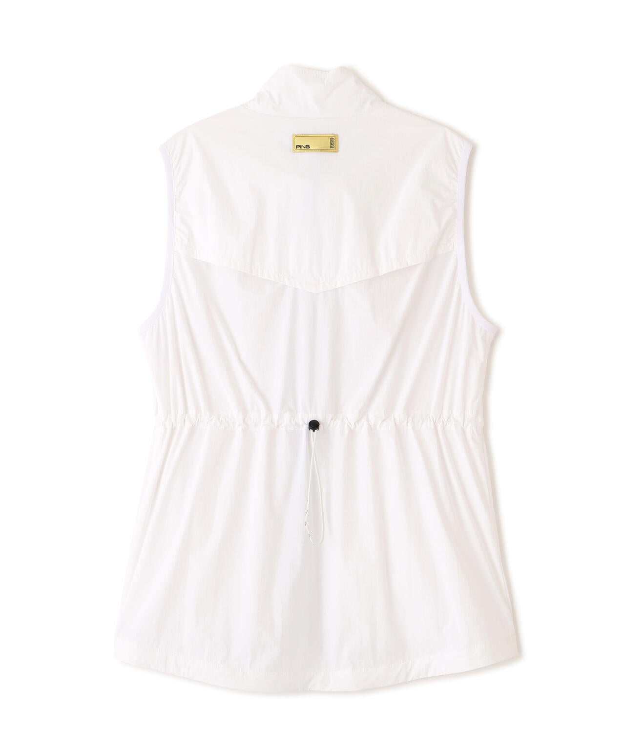 ［PING APPAREL］［UVカット・撥水］リップストップ高機能フルジップベスト ＜GOLD＞ (LADIES)