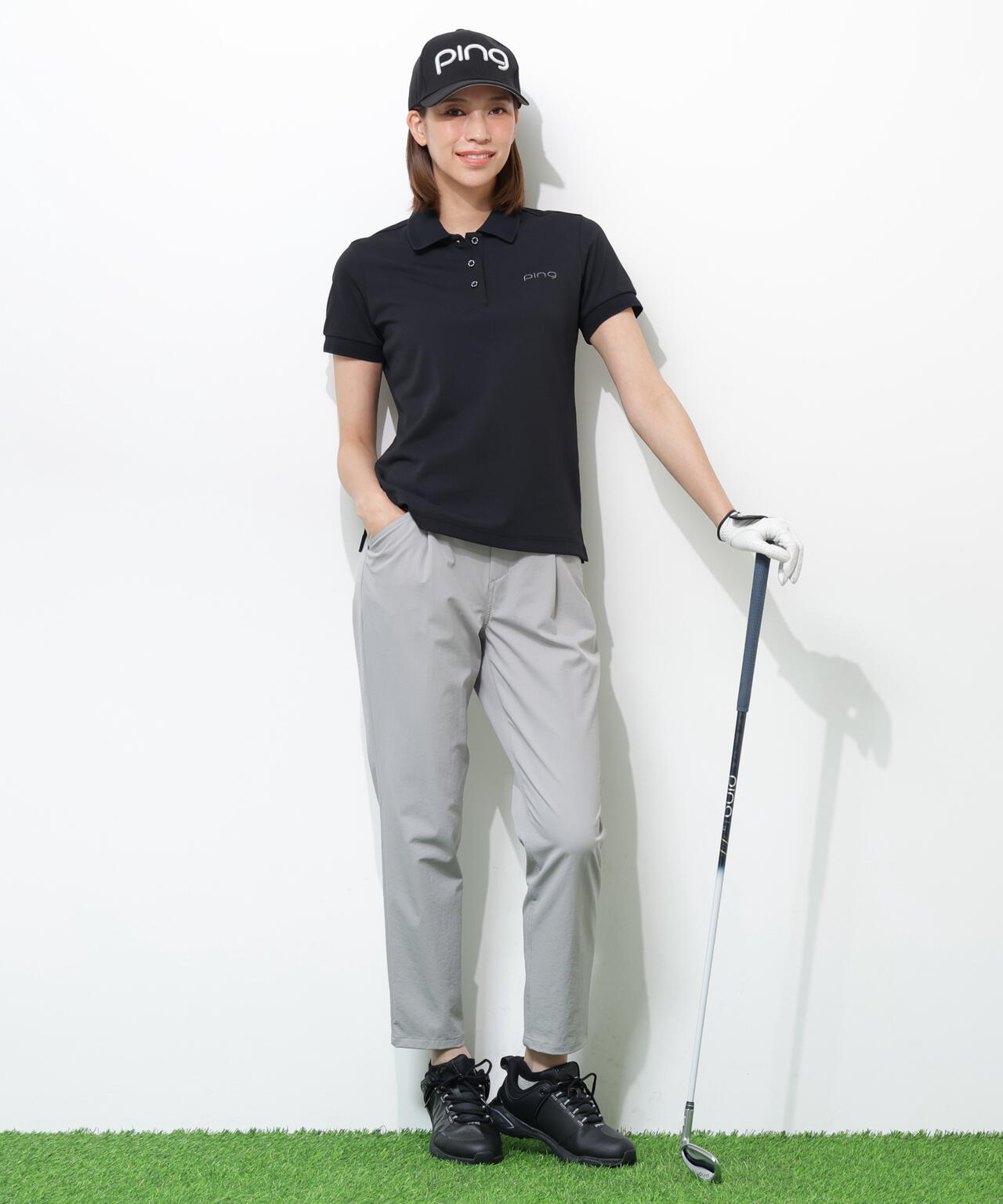 【PING APPAREL】レイブロック半袖ポロシャツ ＜PERFORMANCE＞ (LADIES)