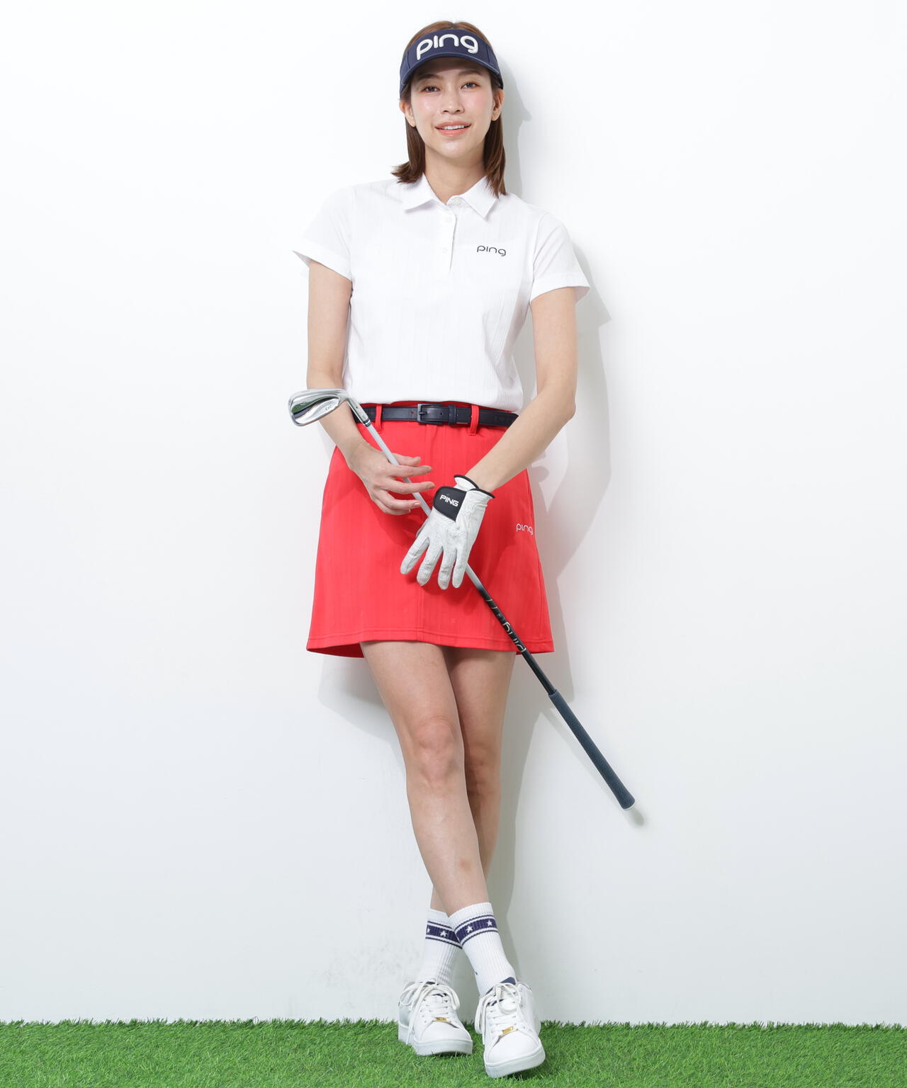 【PING APPAREL】EPIX変形ストレッチサッカー半袖ポロシャツ ＜NATIVE＞ (LADIES)