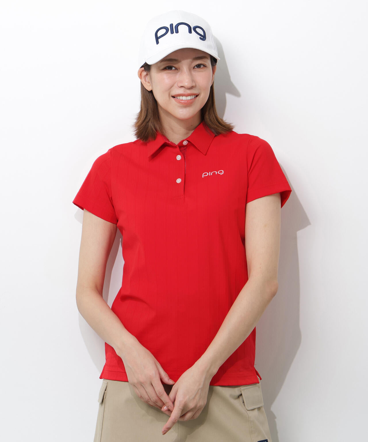 【PING APPAREL】EPIX変形ストレッチサッカー半袖ポロシャツ ＜NATIVE＞ (LADIES)