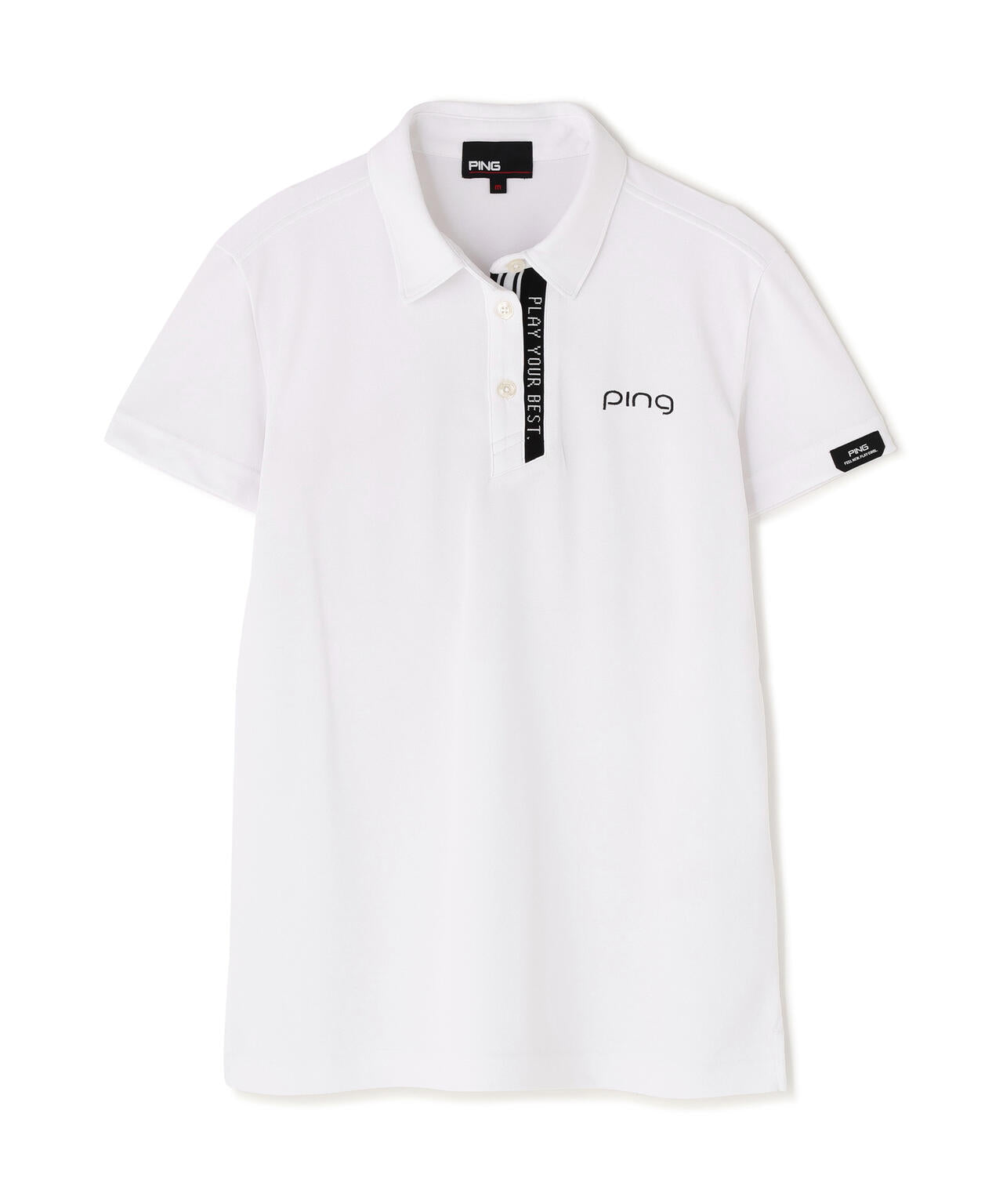 【PING APPAREL】サンベール×クールフローロゴリブ半袖ポロシャツ ＜PERFORMANCE＞ (LADIES)