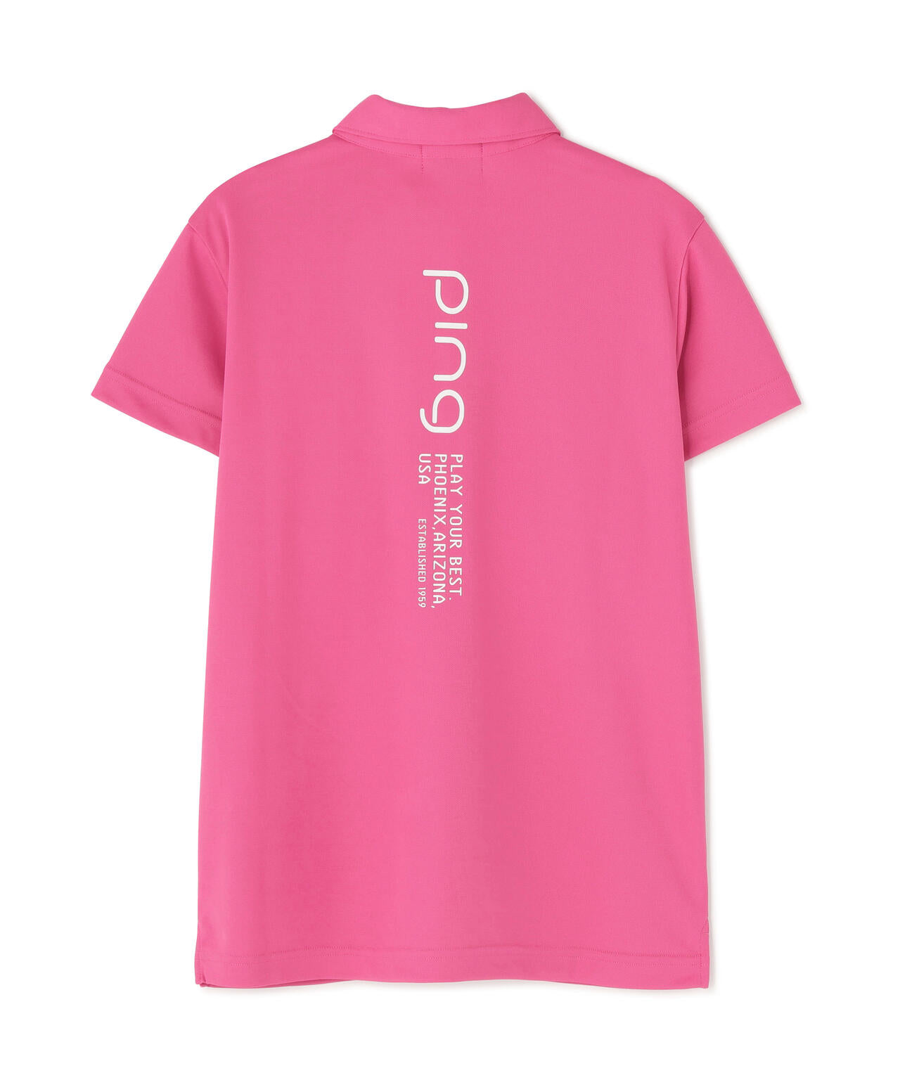 【PING APPAREL】サンベール×クールフローロゴリブ半袖ポロシャツ ＜PERFORMANCE＞ (LADIES)