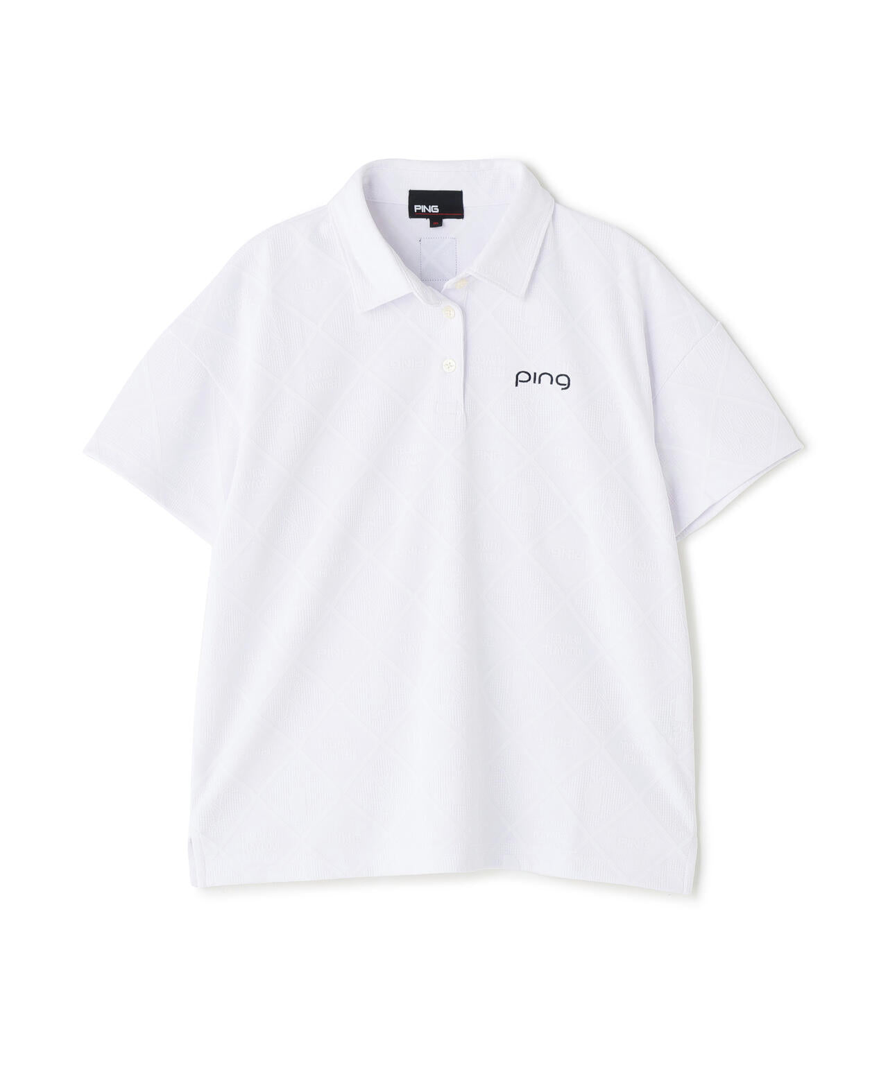 【PING APPAREL】全方向ストレッチMr.PINGジャガード半袖リラックスポロシャツ ＜NATIVE＞ (LADIES)