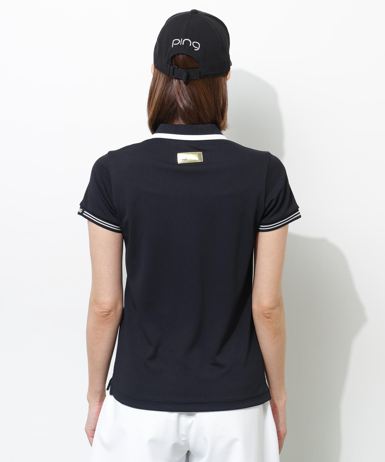 【PING APPAREL】【接触冷感・UVカット】スーパーシェルター06半袖ポロシャツ ＜GOLD＞ (LADIES)