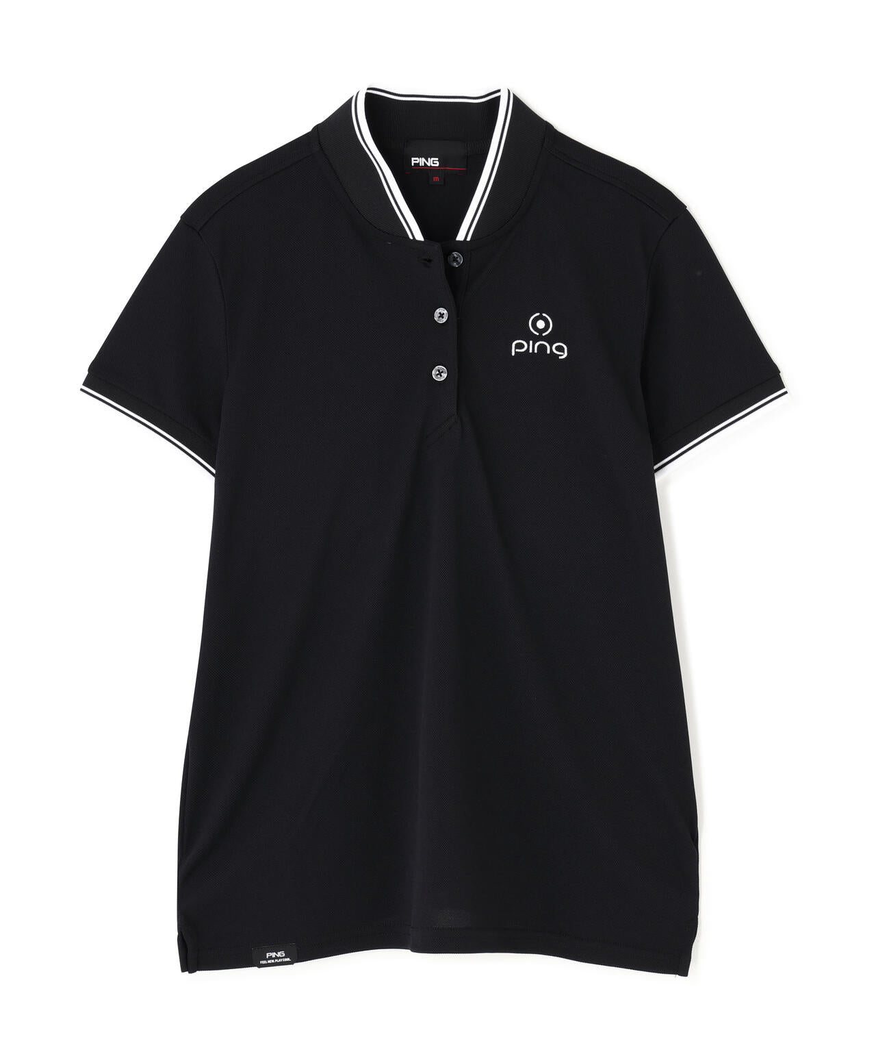 【PING APPAREL】スーパーシェルター06ラインリブ半袖カノコポロシャツ ＜PERFORMANCE＞ (LADIES)