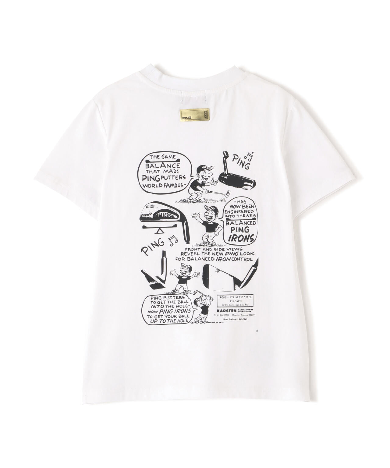 【PING APPAREL】PEカノコTシャツ ＜GOLD＞ (LADIES)
