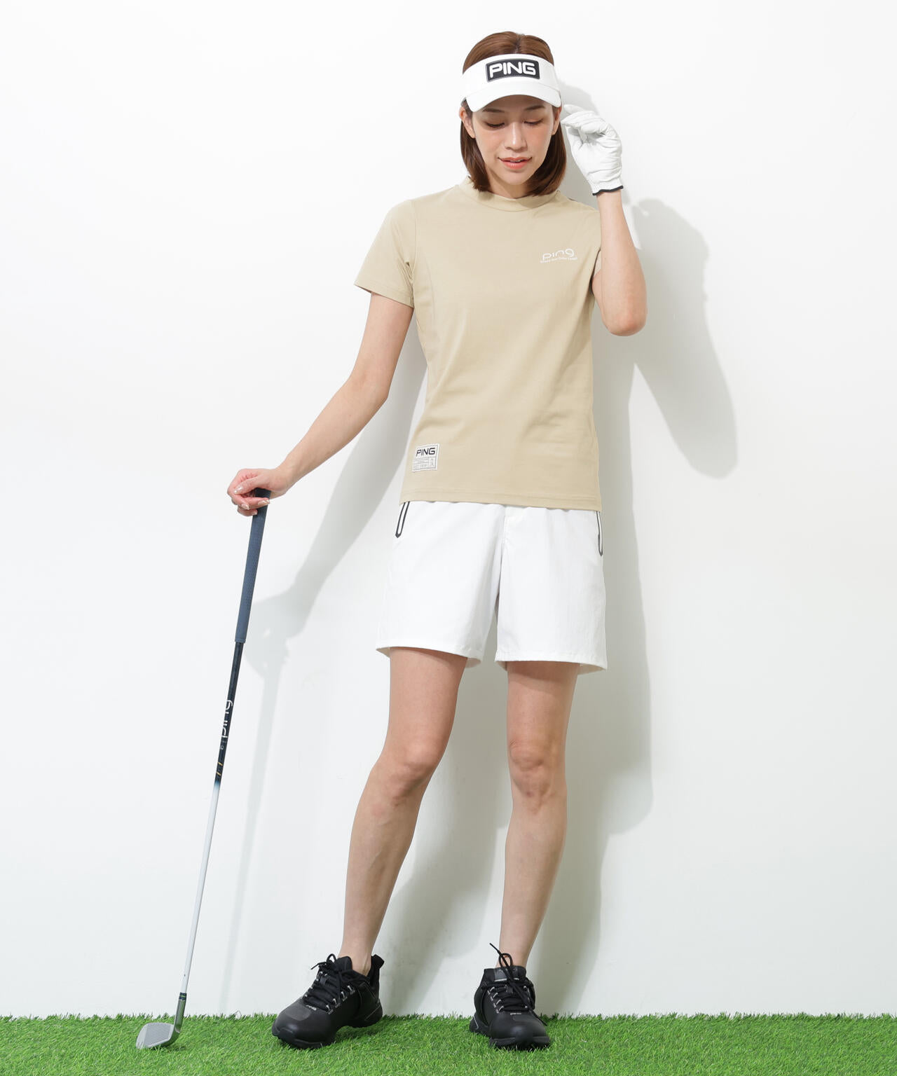 【PING APPAREL】PEカノコTシャツ ＜GOLD＞ (LADIES)