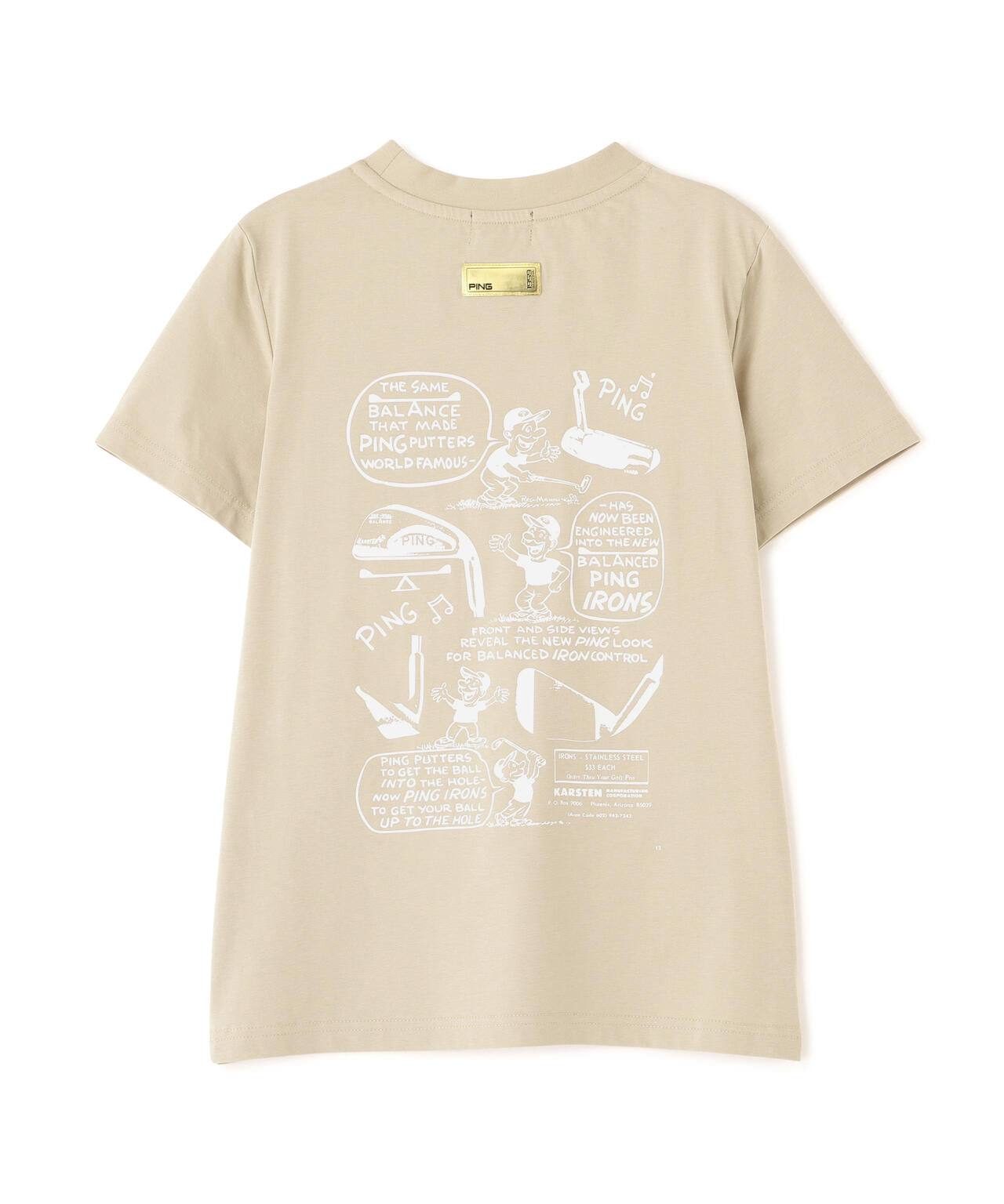 【PING APPAREL】PEカノコTシャツ ＜GOLD＞ (LADIES)