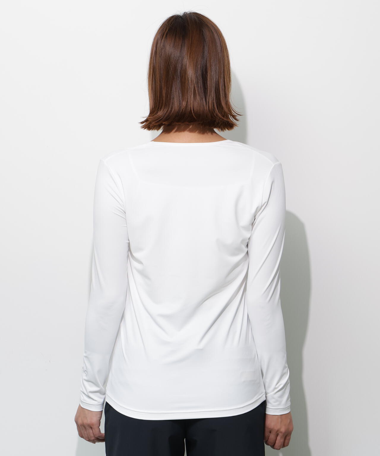【PING APPAREL】【UVカット・接触冷感】Uネック長袖インナーシャツ ＜GOLD＞ (LADIES)