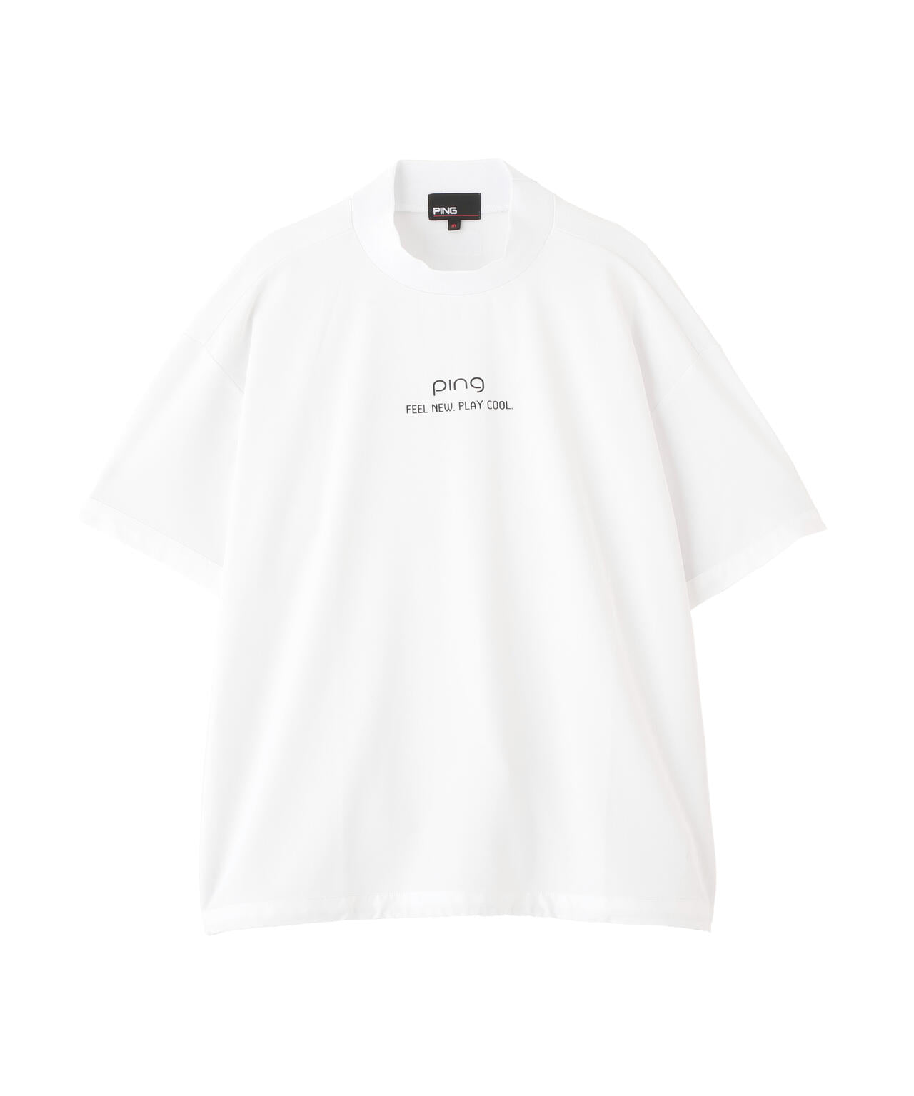 【PING APPAREL】サンベール×クールフローカノコ半袖ハイネックシャツ ＜GOLD＞ (LADIES)
