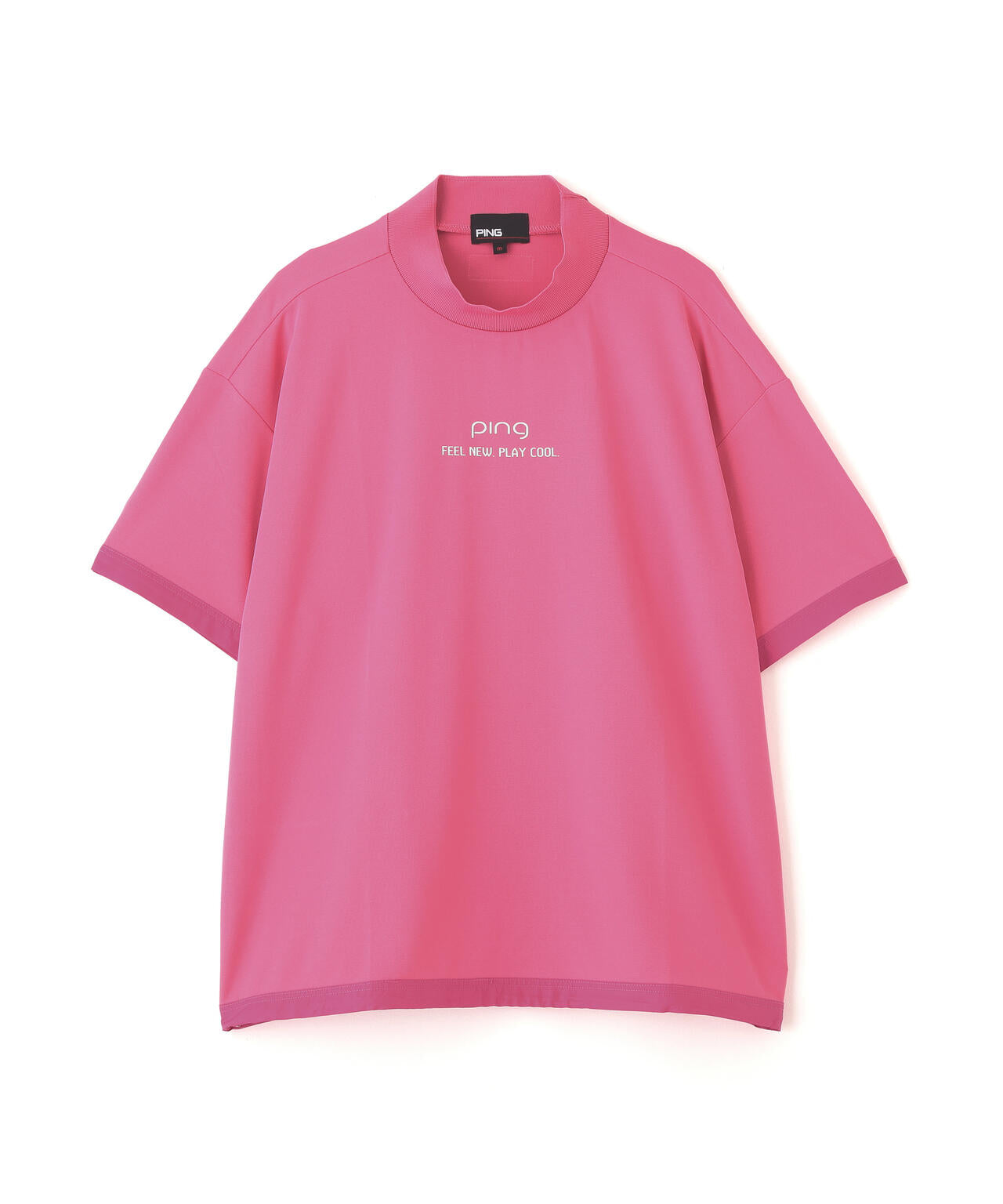 【PING APPAREL】サンベール×クールフローカノコ半袖ハイネックシャツ ＜GOLD＞ (LADIES)