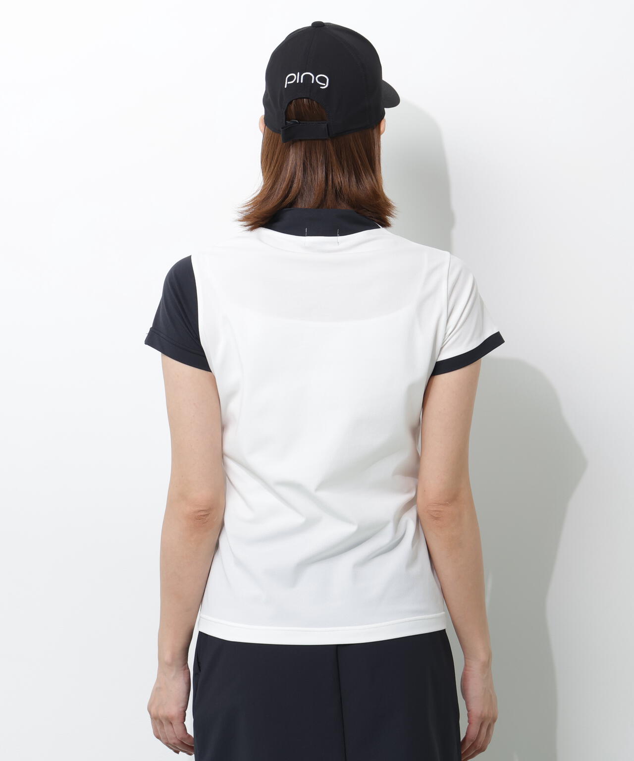 【PING APPAREL】クイックドライバイカラー半袖カノコハイネックカットソー ＜PERFORMANCE＞ (LADIES)