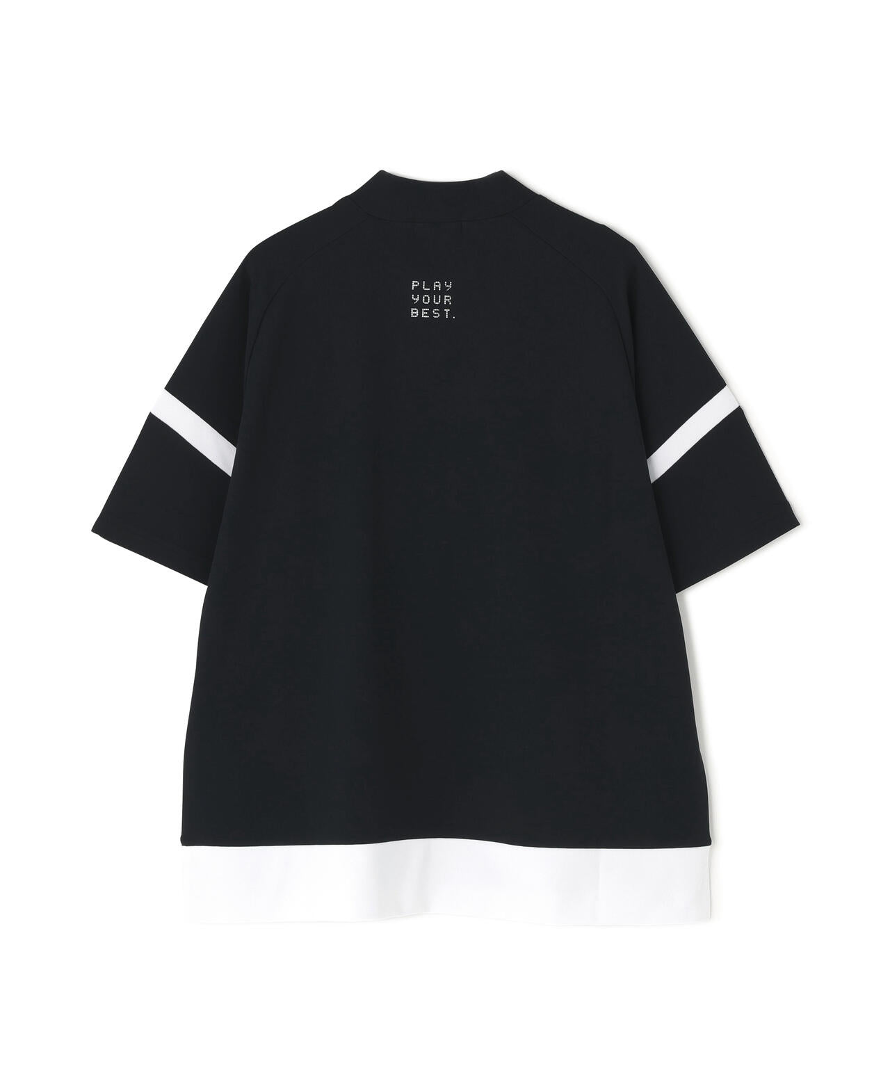 【PING APPAREL】レイブロックエコ配色切替半袖ハイネックシャツ ＜PERFORMANCE＞ (LADIES)