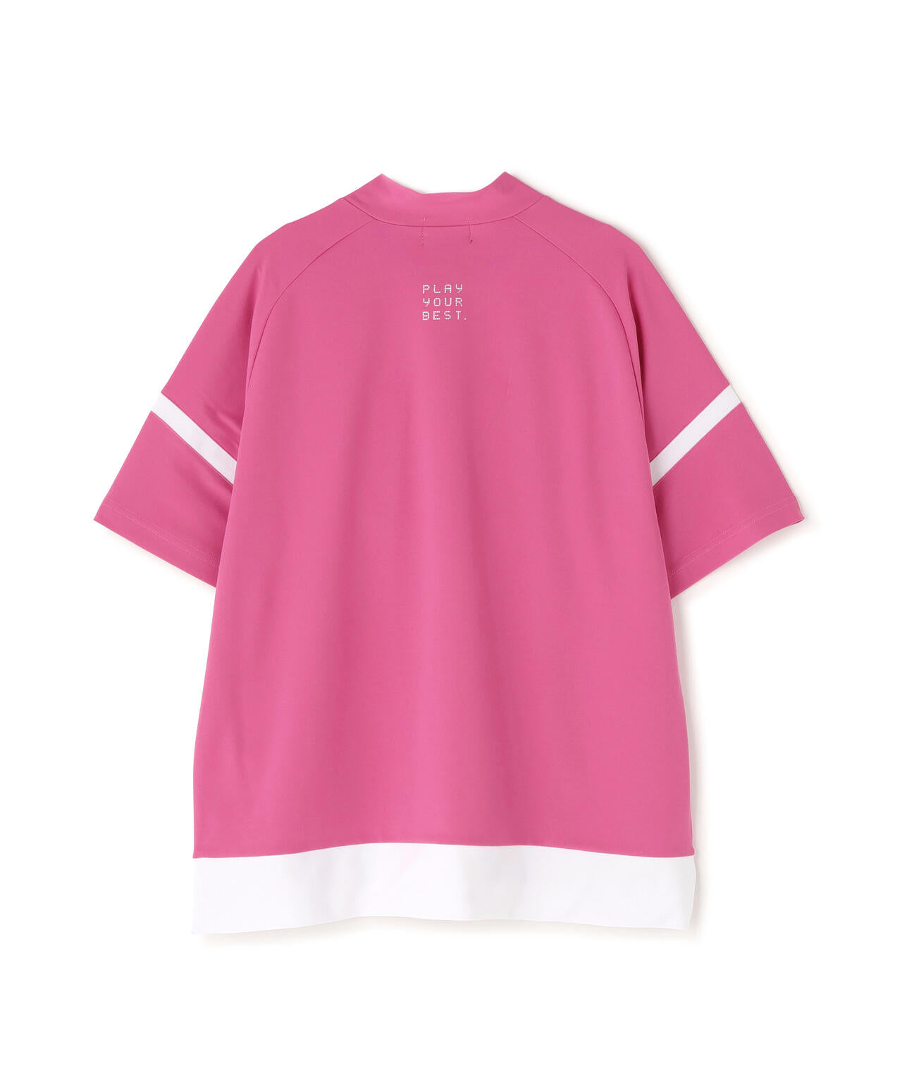 【PING APPAREL】レイブロックエコ配色切替半袖ハイネックシャツ ＜PERFORMANCE＞ (LADIES)