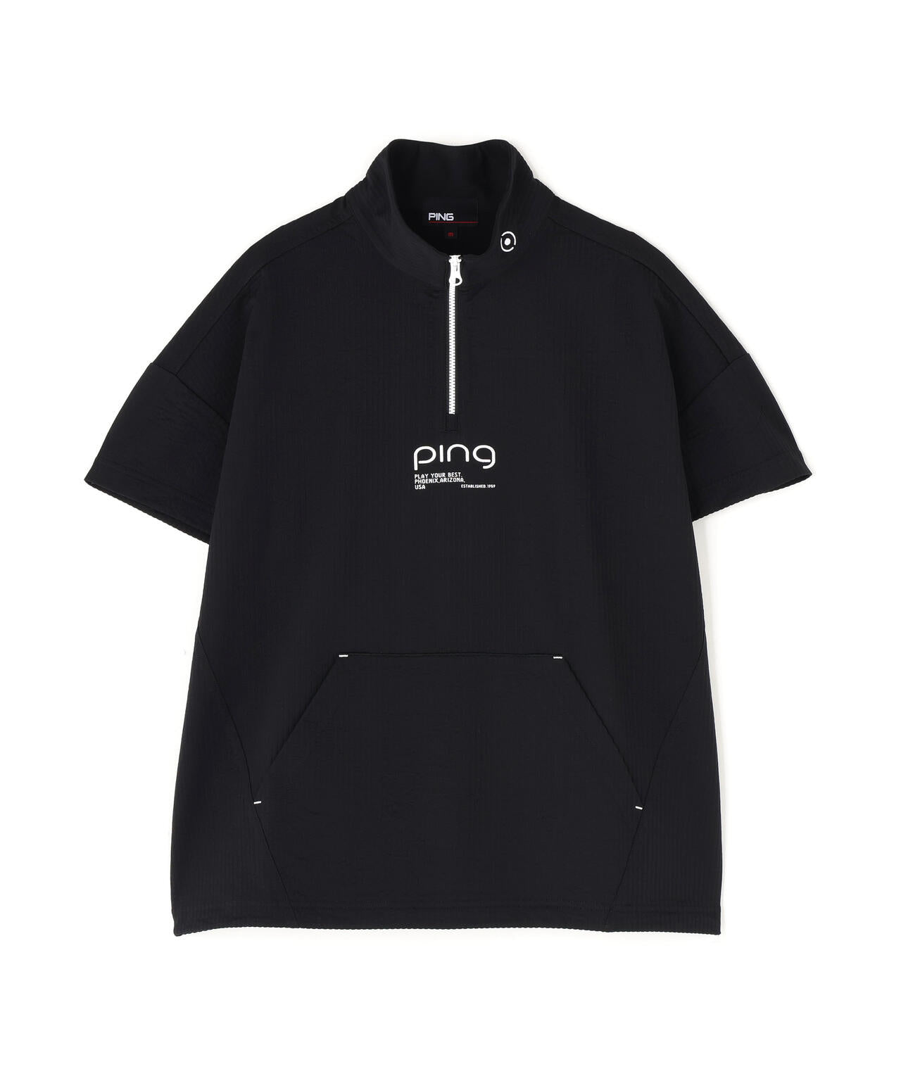 【PING APPAREL】PEサッカー半袖ハーフジップシャツ ＜PERFORMANCE＞ (LADIES)