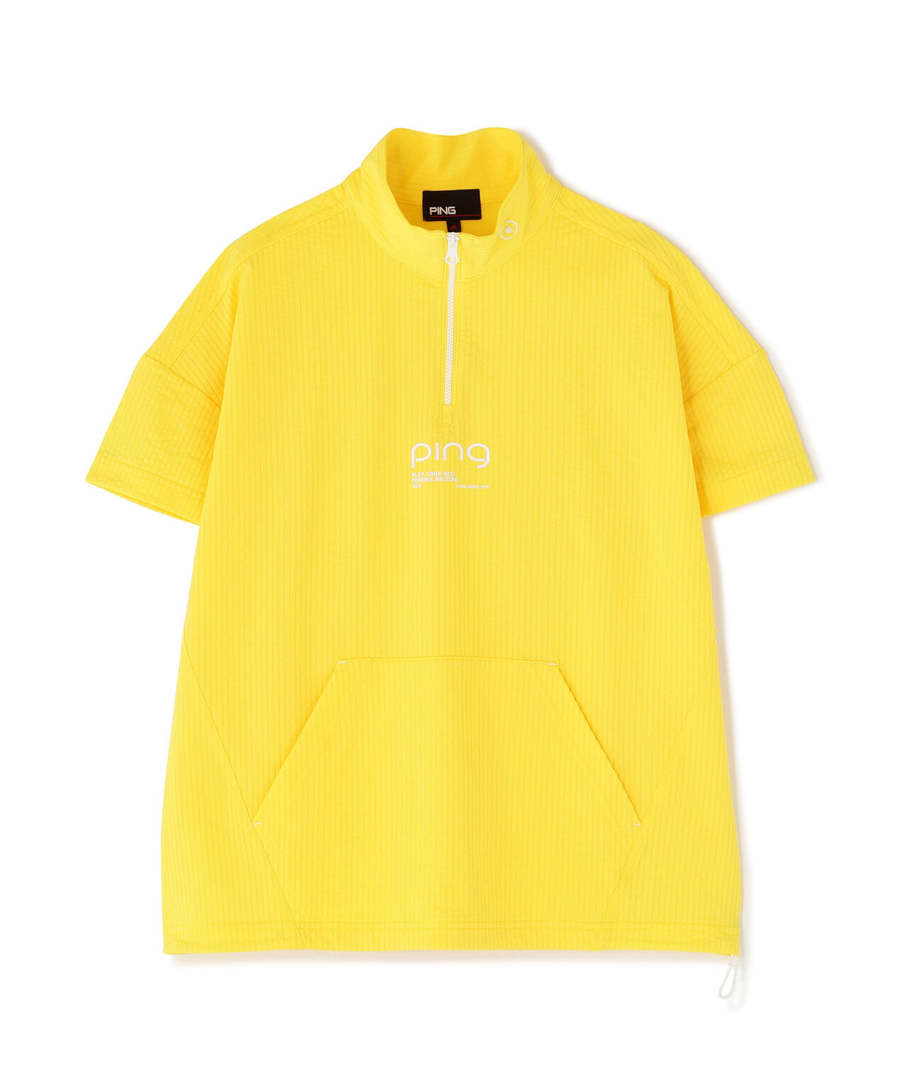 【PING APPAREL】PEサッカー半袖ハーフジップシャツ ＜PERFORMANCE＞ (LADIES)