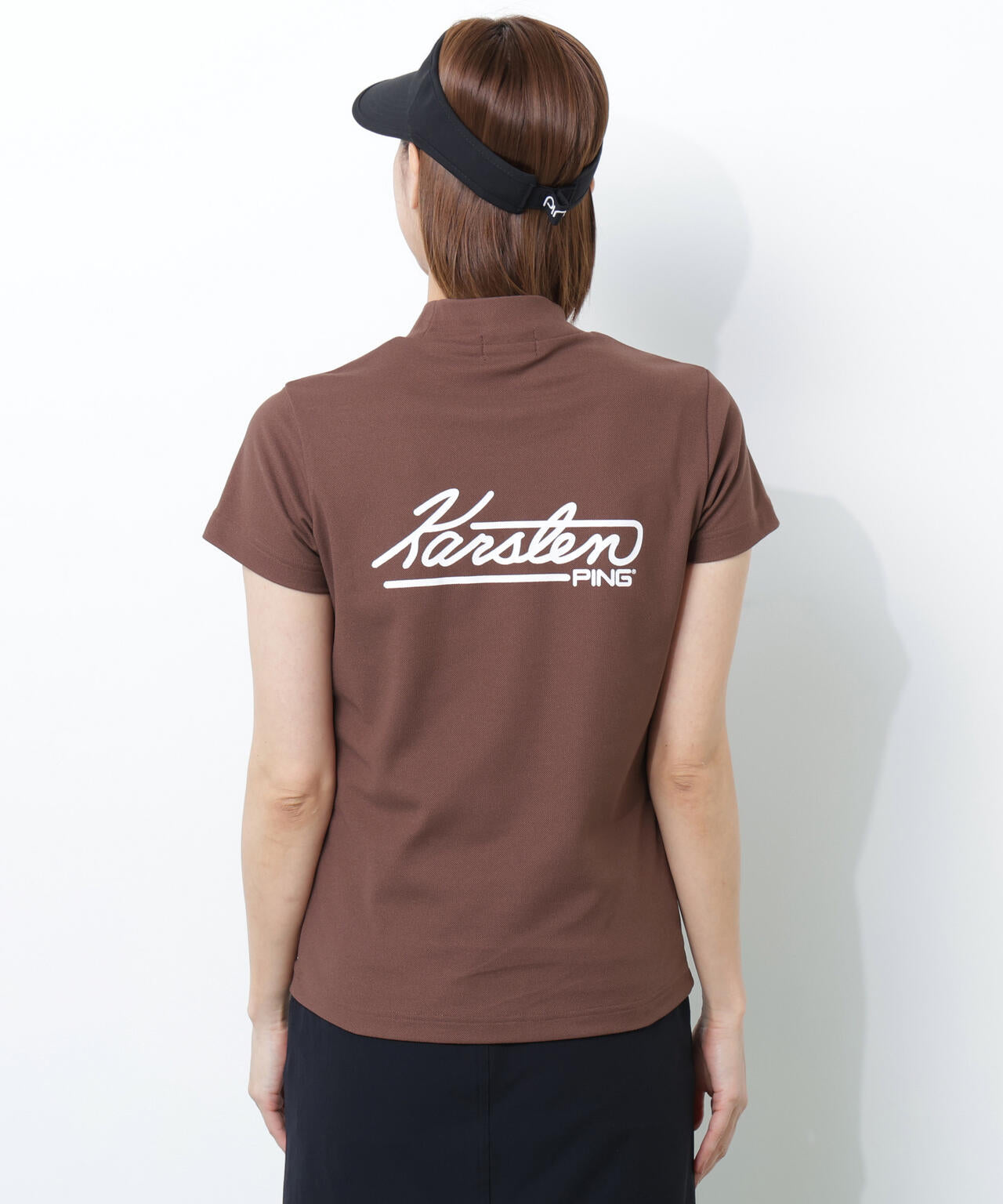 【PING APPAREL】【10カラーシリーズ】PEカノコ半袖ハイネックシャツ ＜NATIVE＞ (LADIES)