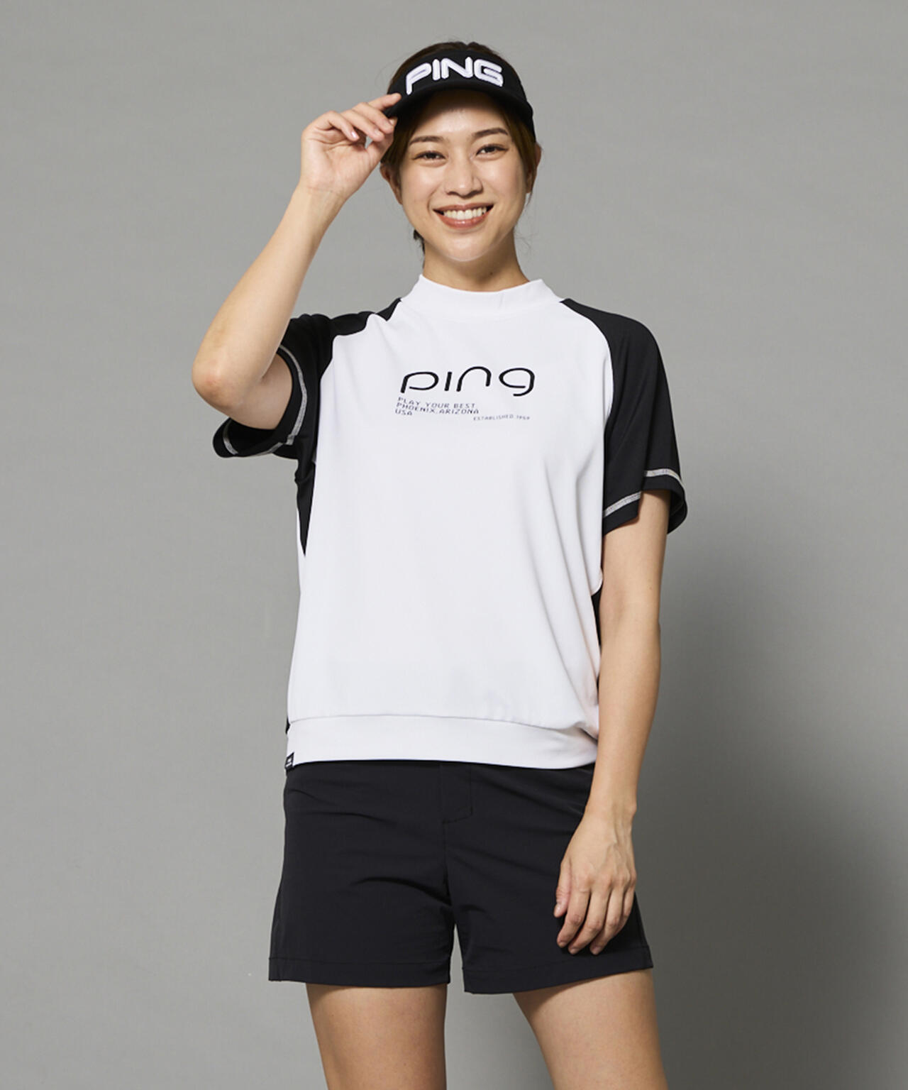 【PING APPAREL】テラカノコ半袖ハイネックシャツ ＜PERFORMANCE＞ (LADIES)