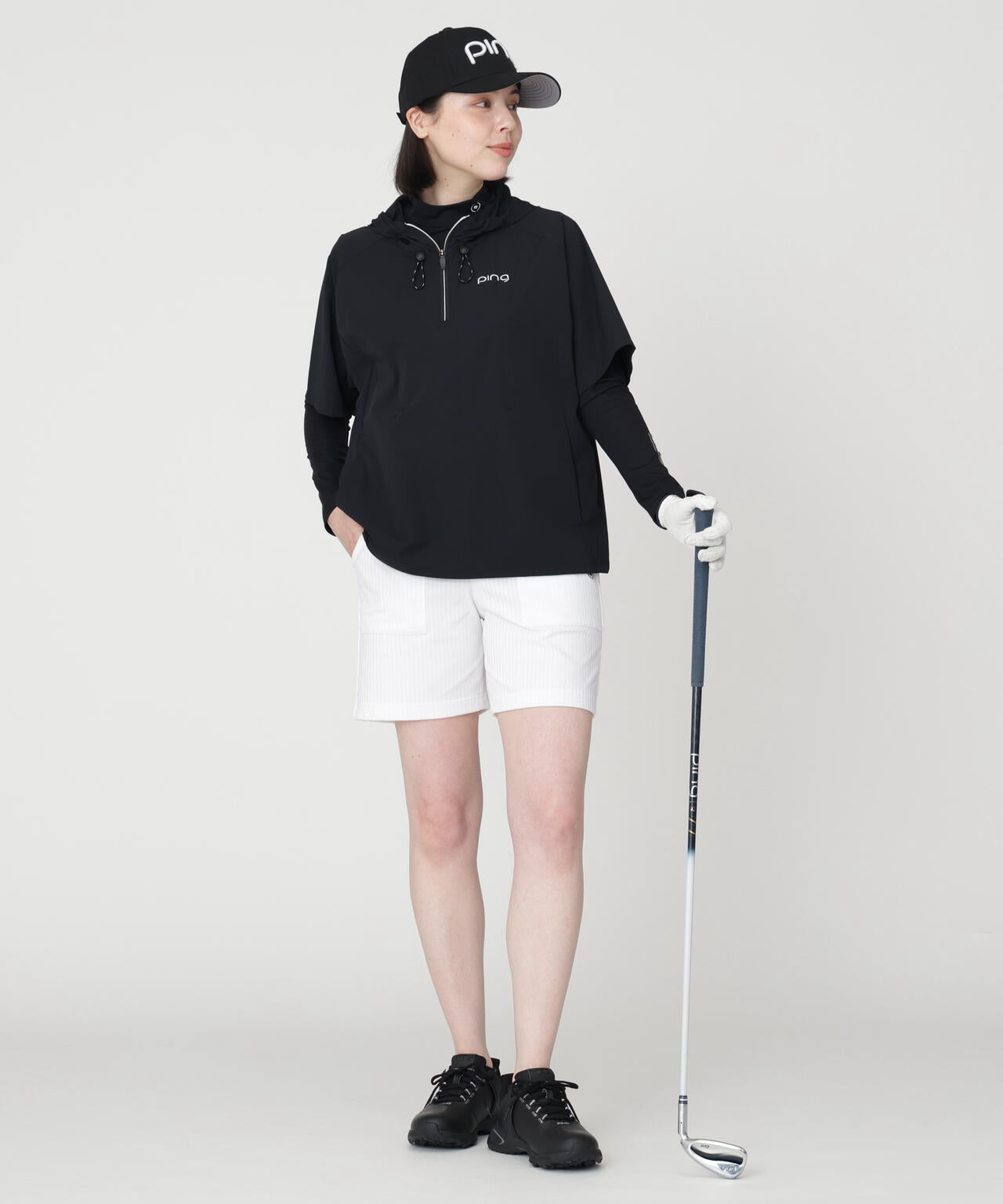 ［PING APPAREL］［接触冷感・UVカット・撥水］レイヤードツインセット (LADIES)