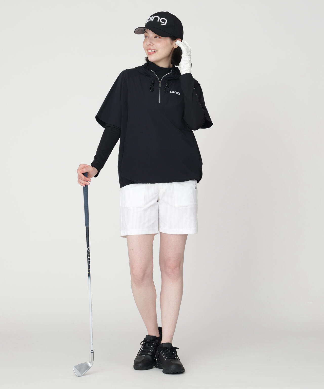 ［PING APPAREL］［接触冷感・UVカット・撥水］レイヤードツインセット (LADIES)