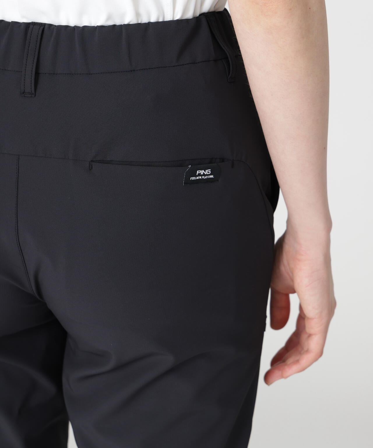 ［PING APPAREL］［UVカット・透け防止］ミニリップストップテーパードパンツ (LADIES)