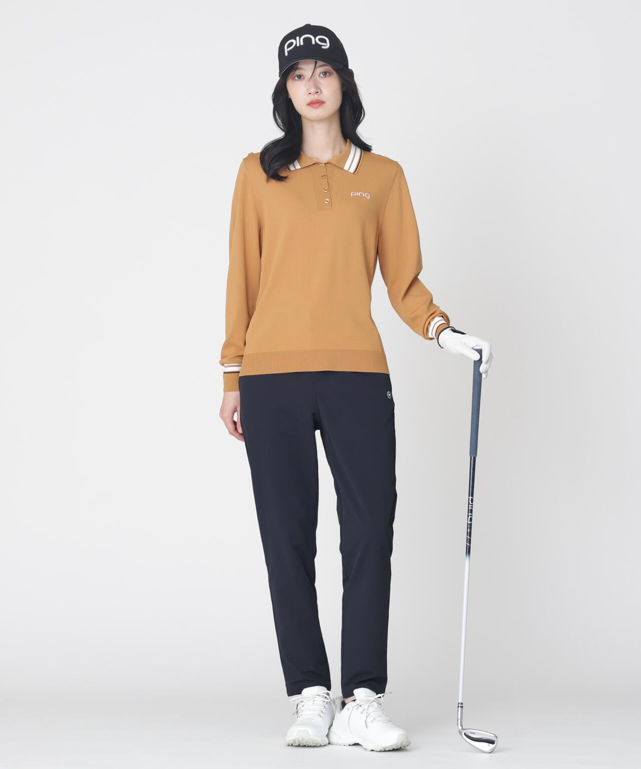 【PING APPAREL】全方向ストレッチ布帛 高機能テーパードパンツ (LADIES)