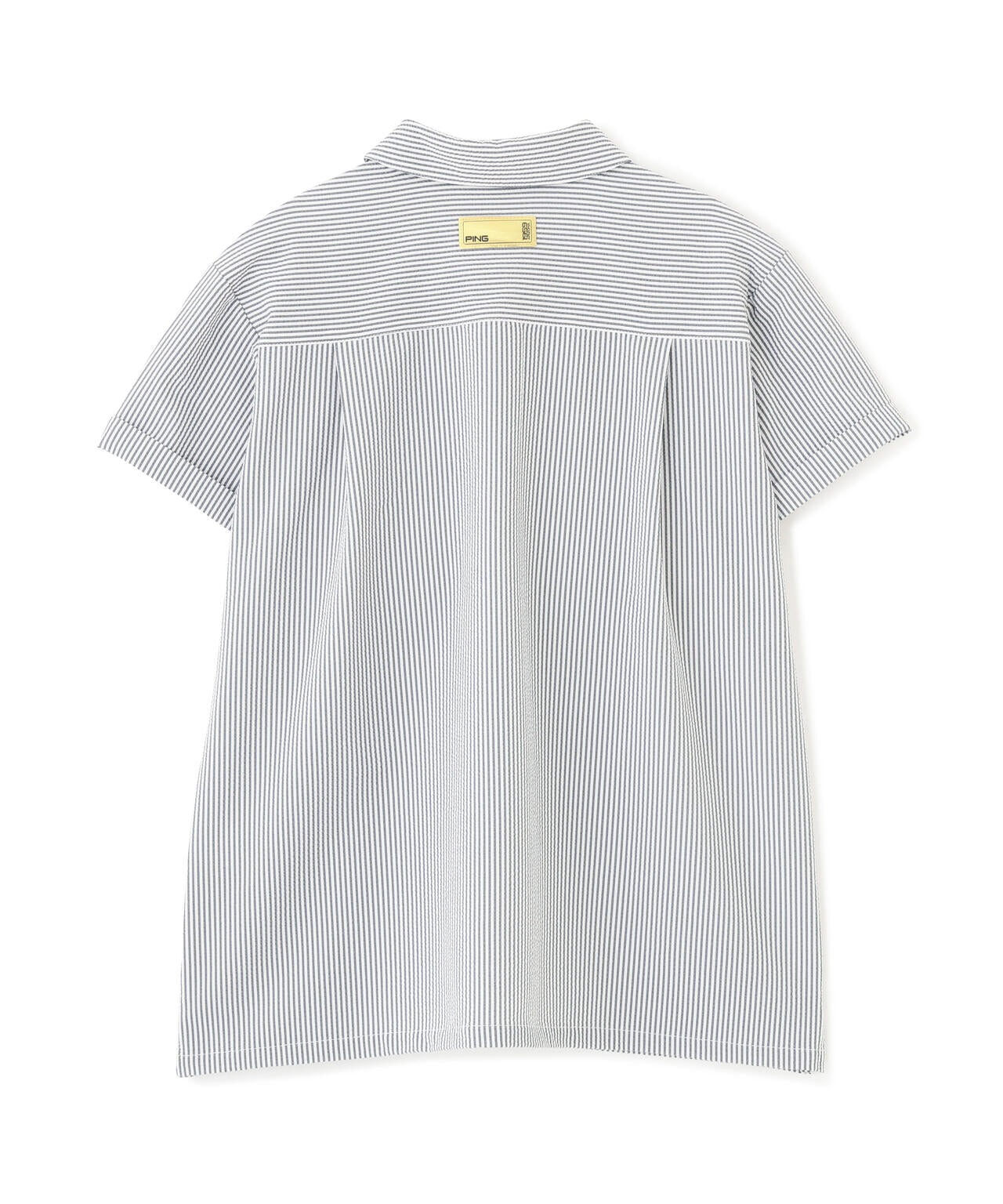 ［PING APPAREL］［撥水］シアサッカー半袖ポロシャツ ＜GOLD＞ (LADIES)