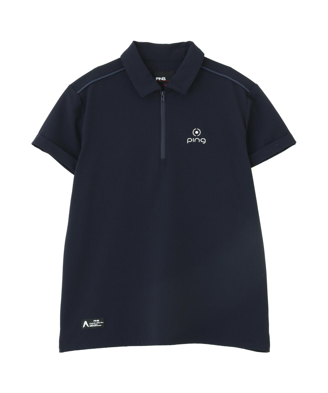 ［PING APPAREL］［撥水］シアサッカー半袖ポロシャツ ＜GOLD＞ (LADIES)