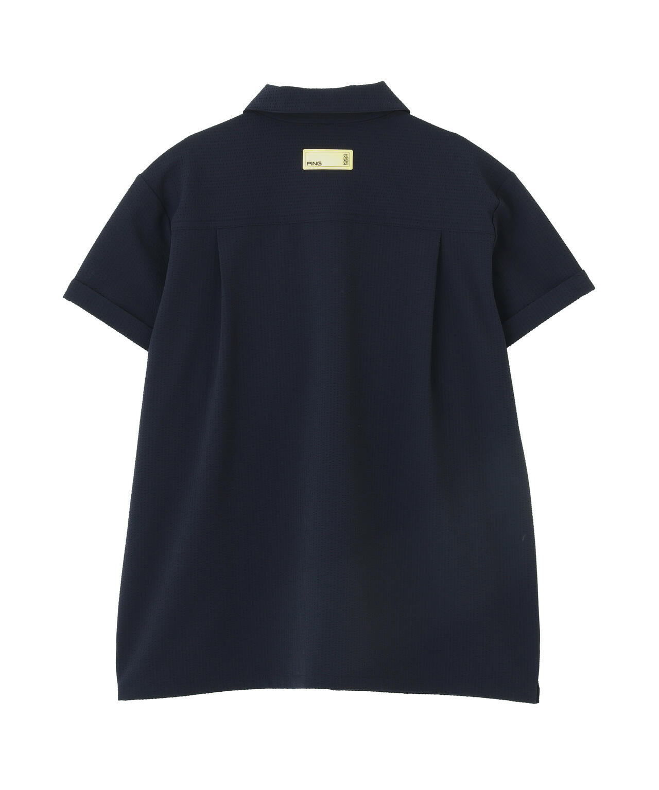 ［PING APPAREL］［撥水］シアサッカー半袖ポロシャツ ＜GOLD＞ (LADIES)