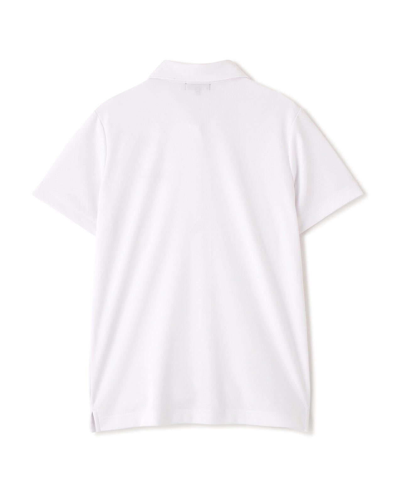 ［PING APPAREL］［吸水速乾・ストレッチ］三角幾何学柄ジャカード半袖ポロシャツ (LADIES)