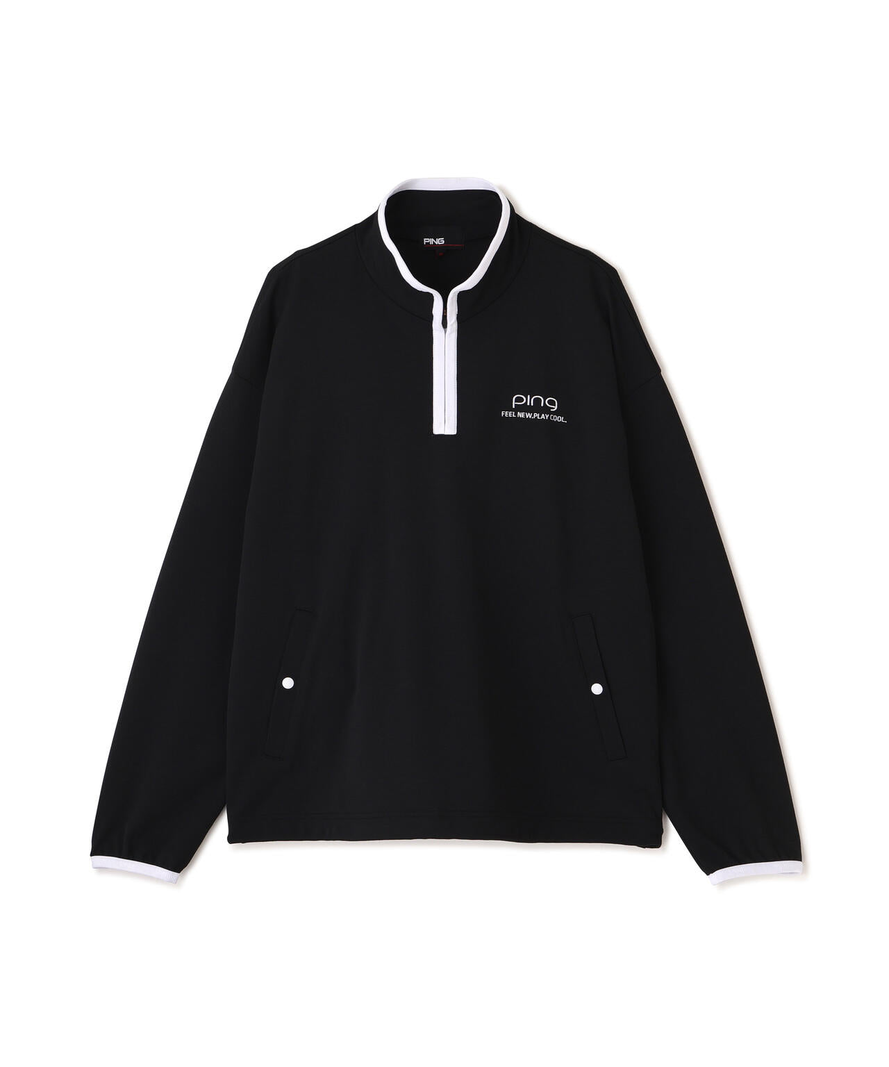 【PING APPAREL】メッシュリバーニットハーフジップカットソー (LADIES)