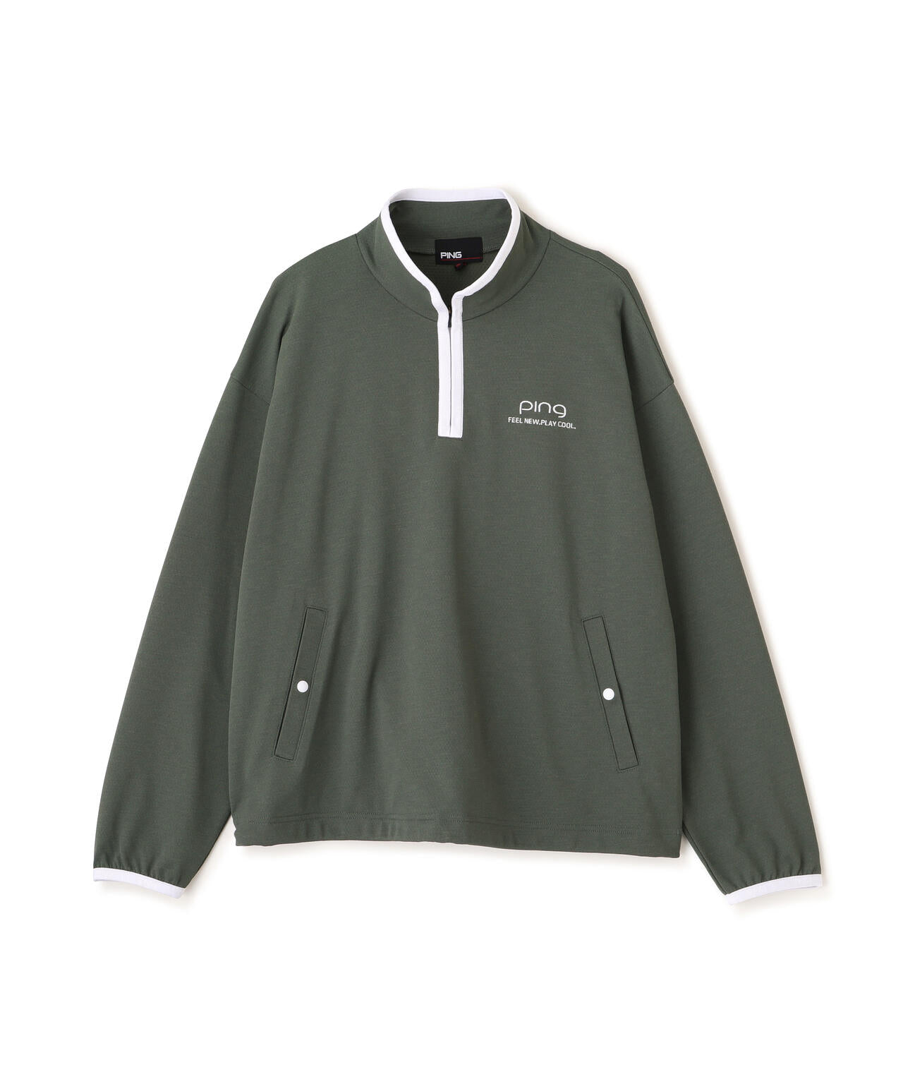 【PING APPAREL】メッシュリバーニットハーフジップカットソー (LADIES)