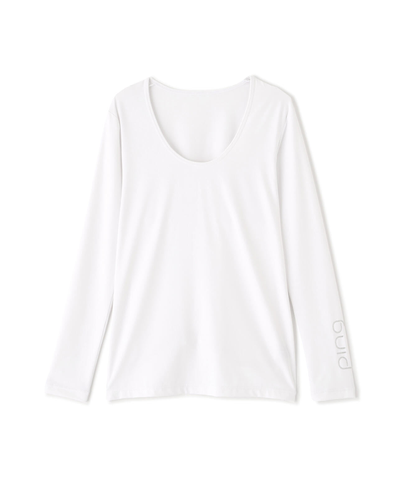 ［PING APPAREL］［UVカット・接触冷感］ベア天竺長袖Uネックインナー (LADIES)